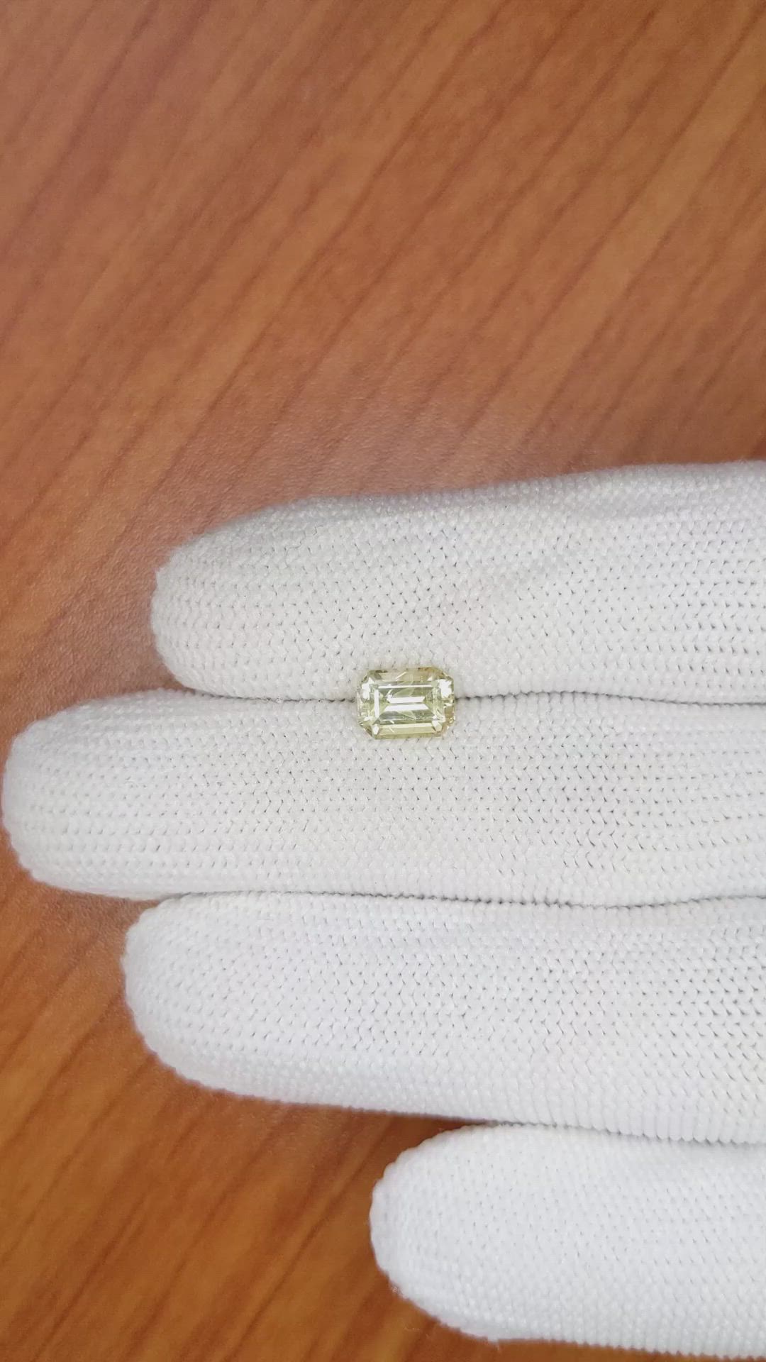 1.43 Ct. Yellow Sapphire from Ceylon (Sri Lanka) Size Video