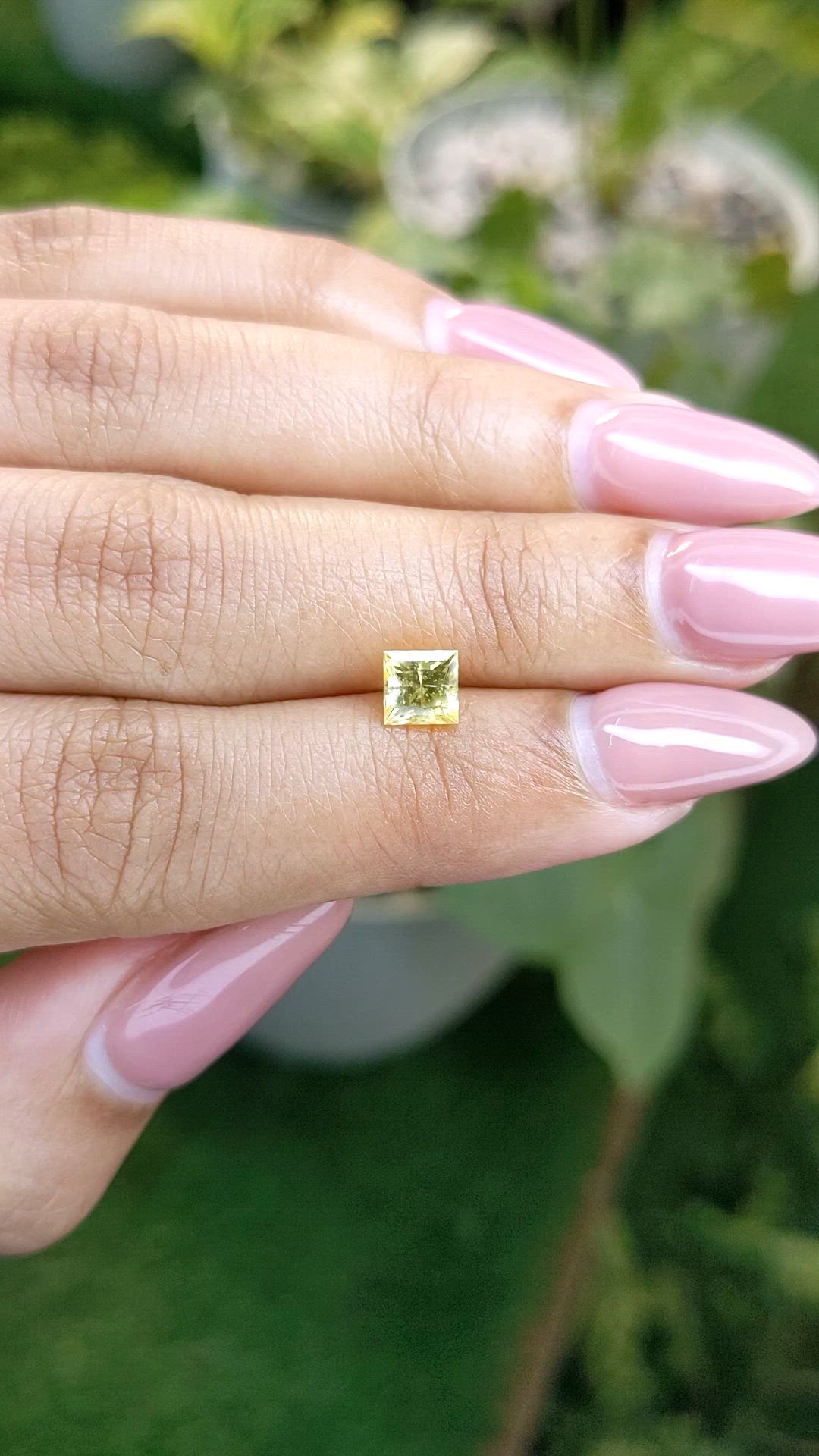 0.93 Ct. Yellow Sapphire from Ceylon (Sri Lanka) Size Video