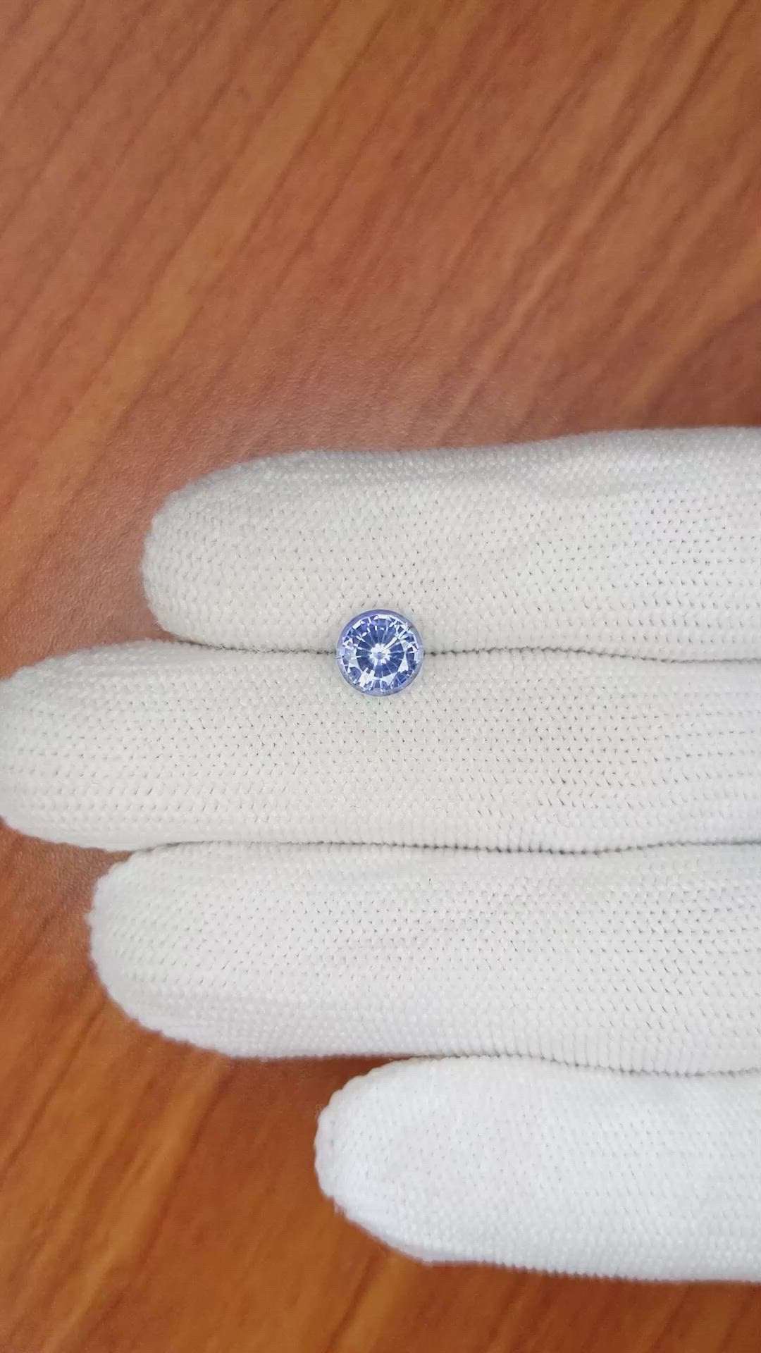 1.59 Ct. Blue Sapphire from Ceylon (Sri Lanka) Size Video
