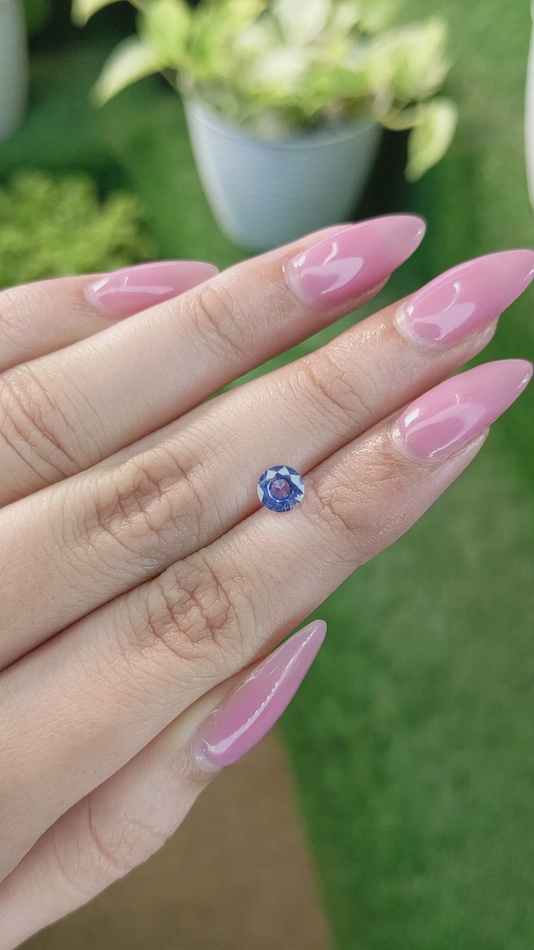 0.75 Ct. Blue Sapphire from Ceylon (Sri Lanka) Size Video