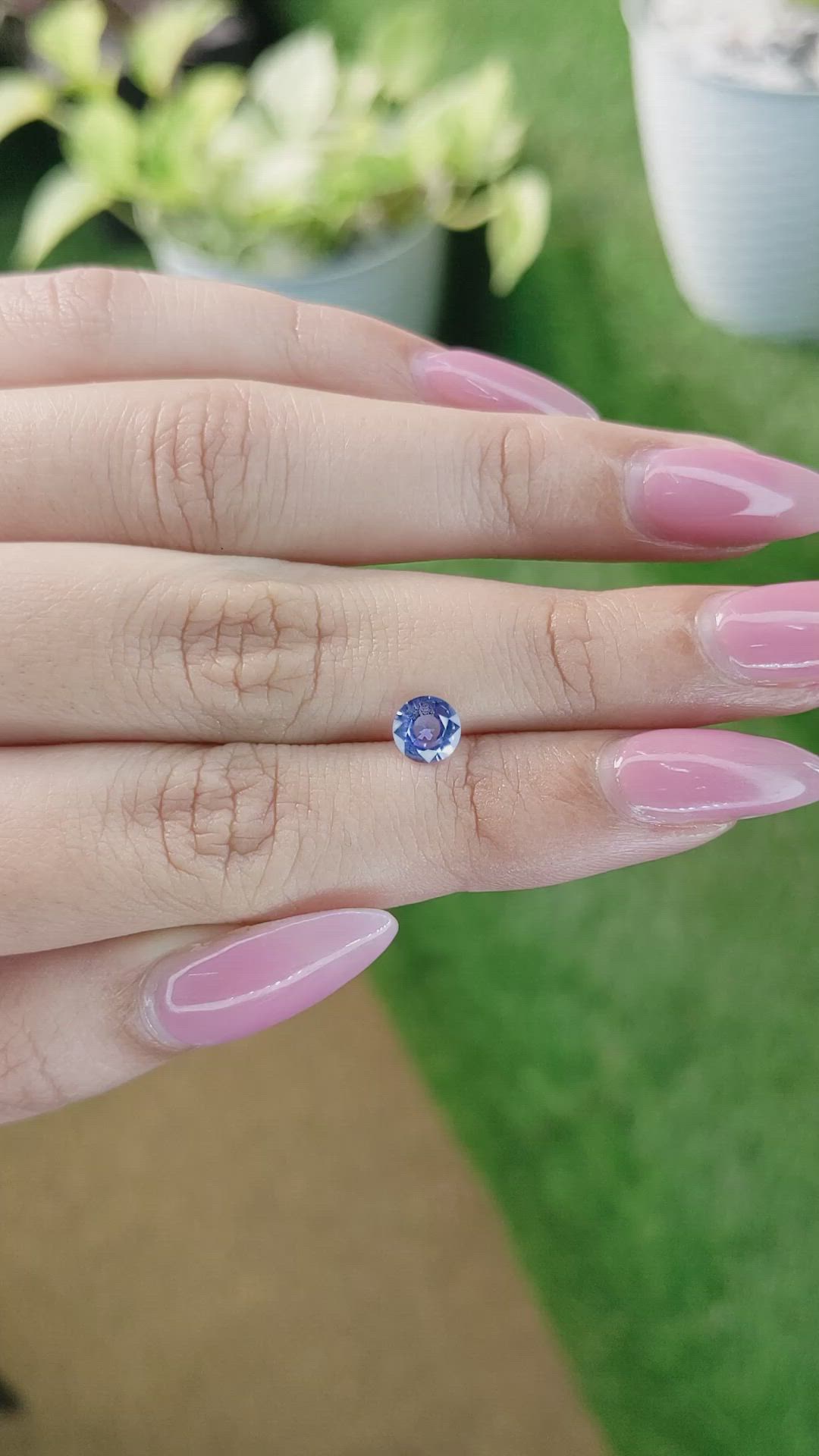 0.75 Ct. Blue Sapphire from Ceylon (Sri Lanka) Size Video