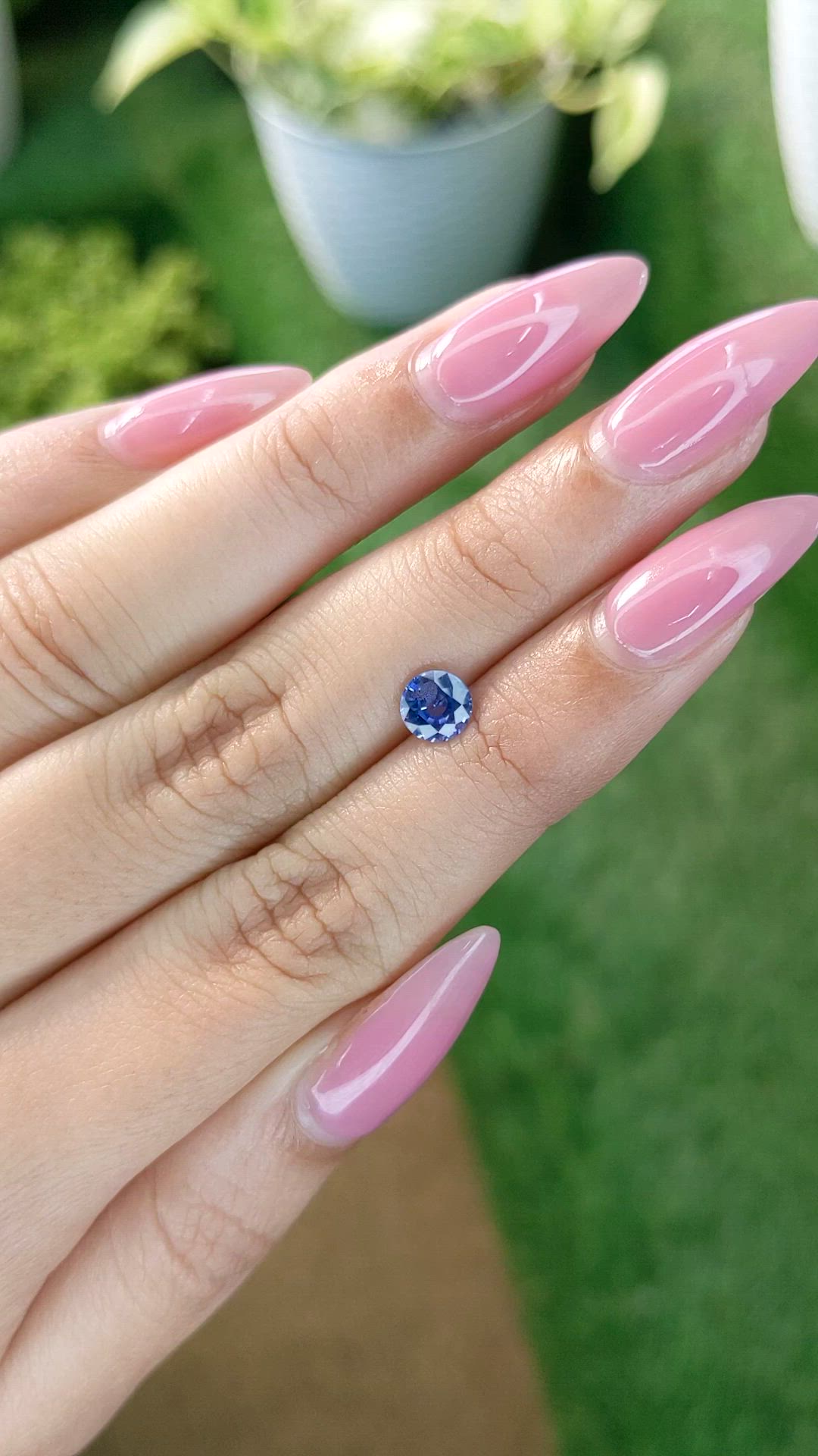 0.86 Ct. Blue Sapphire from Ceylon (Sri Lanka) Size Video