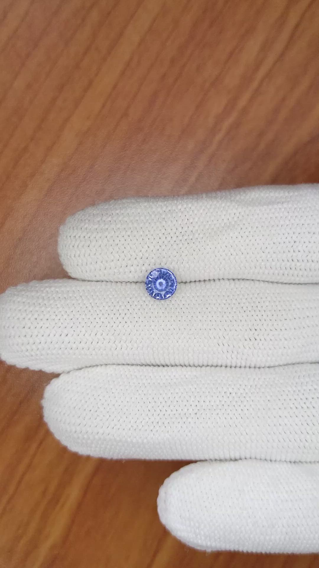 0.86 Ct. Blue Sapphire from Ceylon (Sri Lanka) Size Video