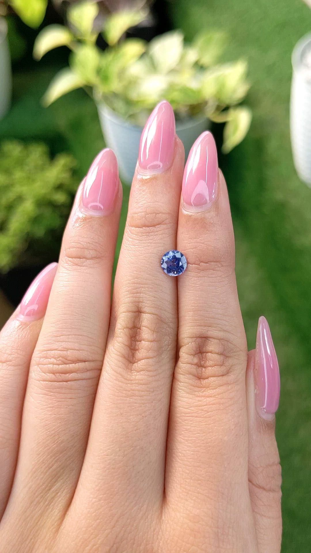 0.86 Ct. Blue Sapphire from Ceylon (Sri Lanka) Size Video