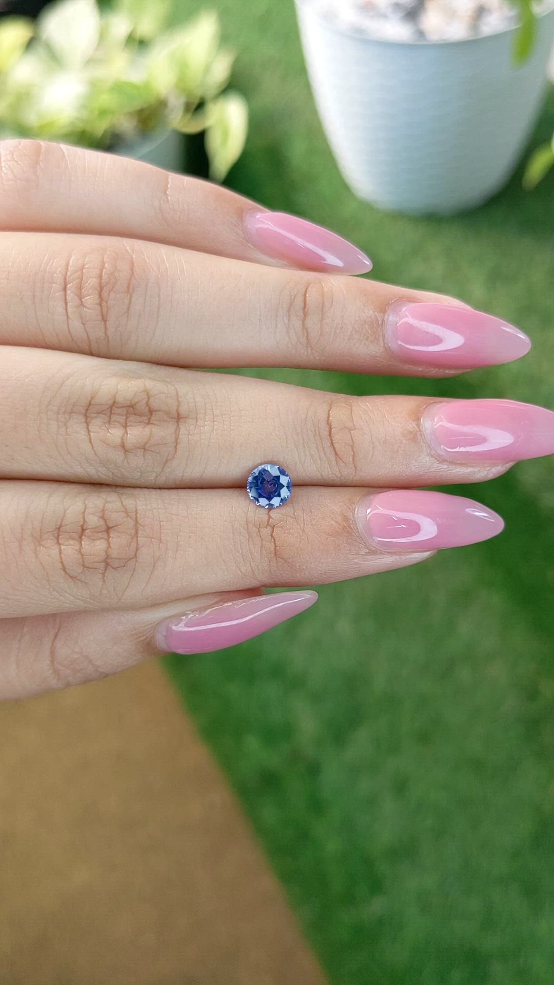0.86 Ct. Blue Sapphire from Ceylon (Sri Lanka) Size Video