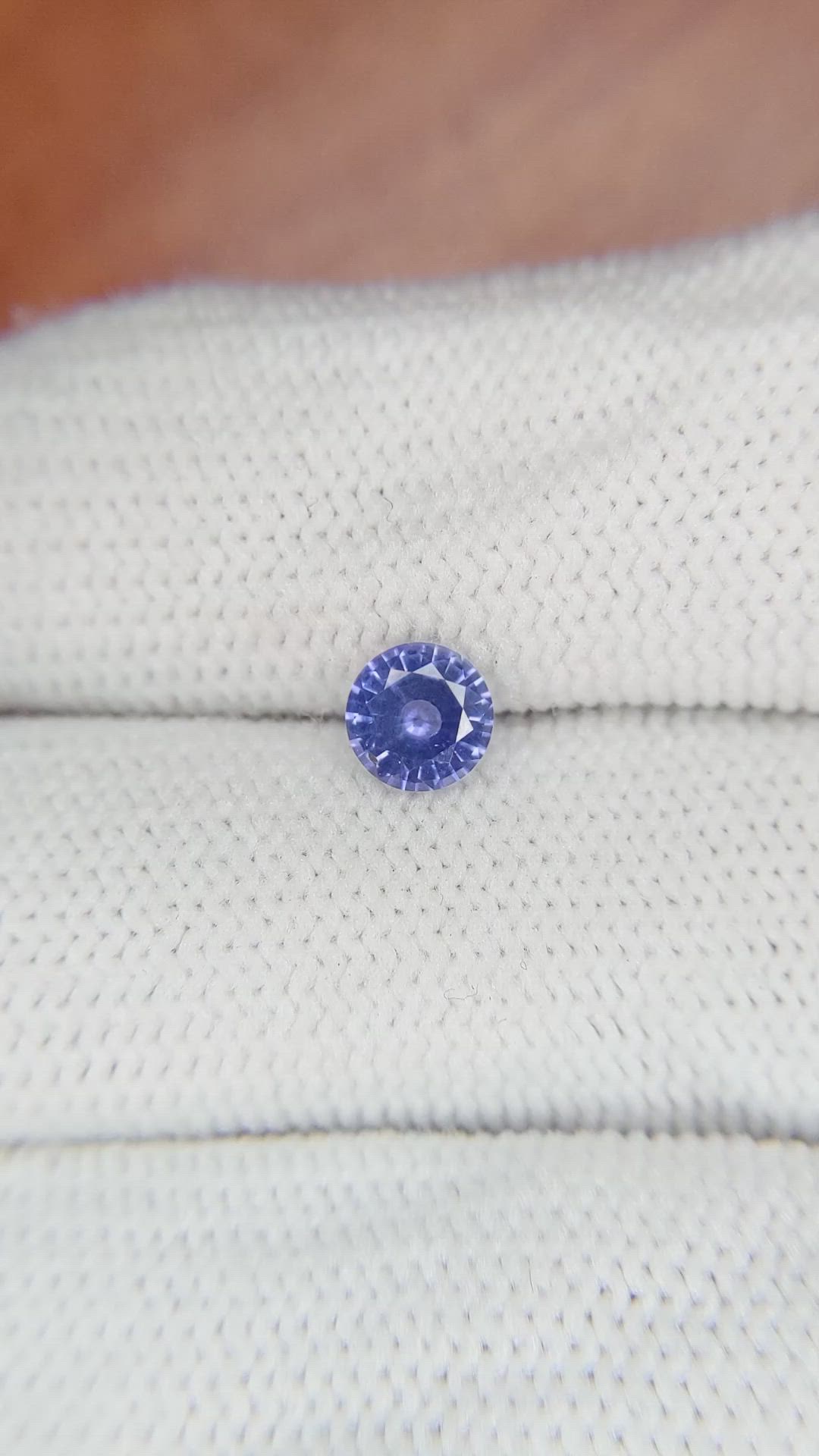 0.64 Ct. Blue Sapphire from Ceylon (Sri Lanka) Size Video