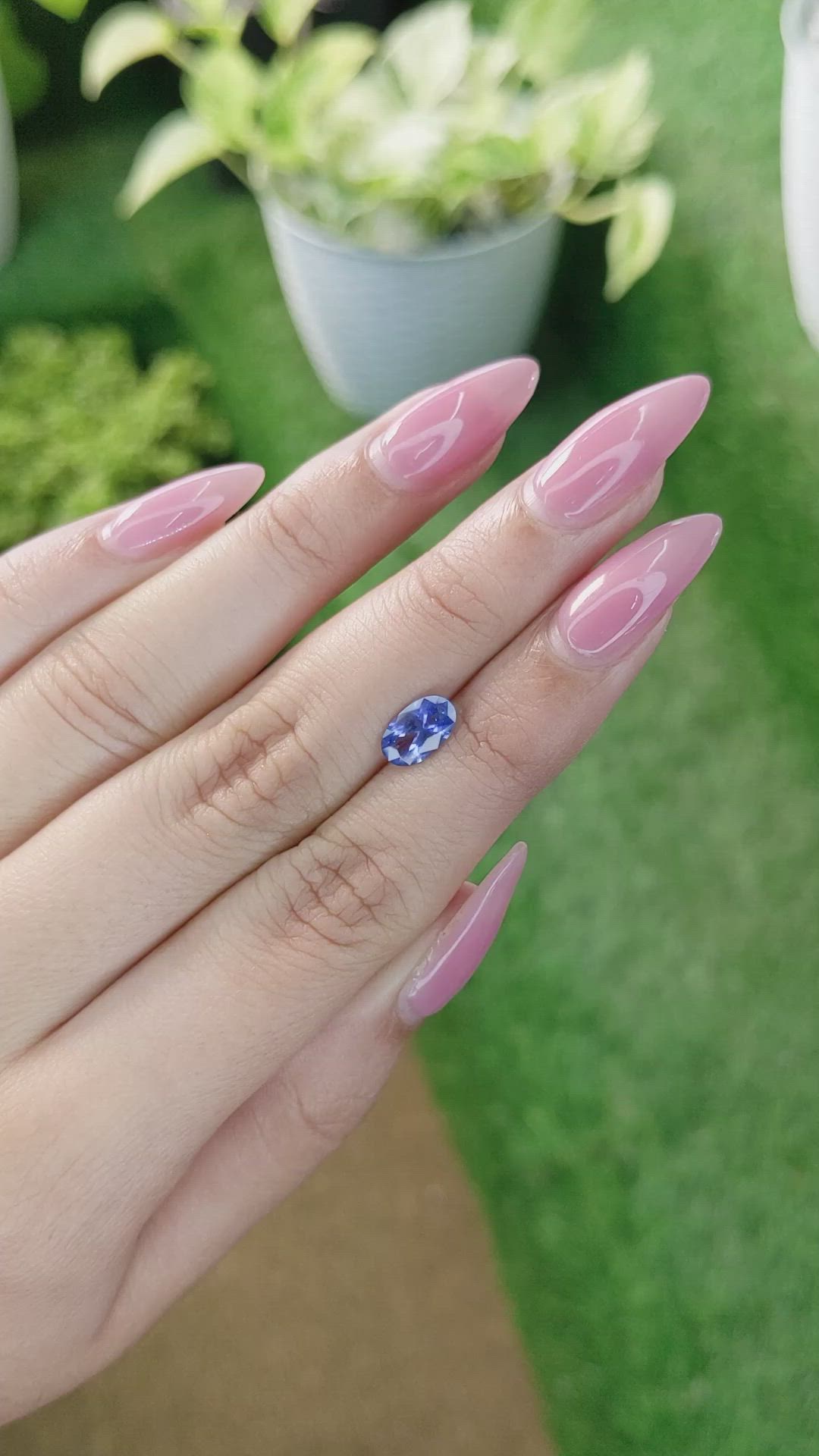 1.20 Ct. Blue Sapphire from Ceylon (Sri Lanka) Size Video