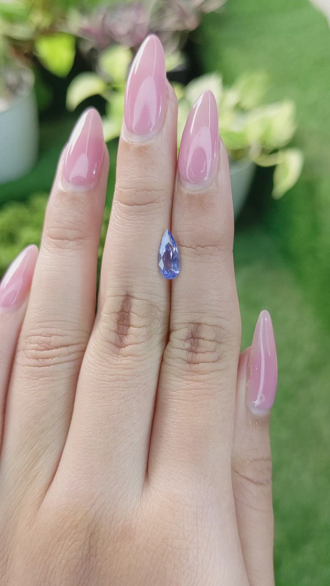 1.10 Ct. Blue Sapphire from Ceylon (Sri Lanka) Size Video