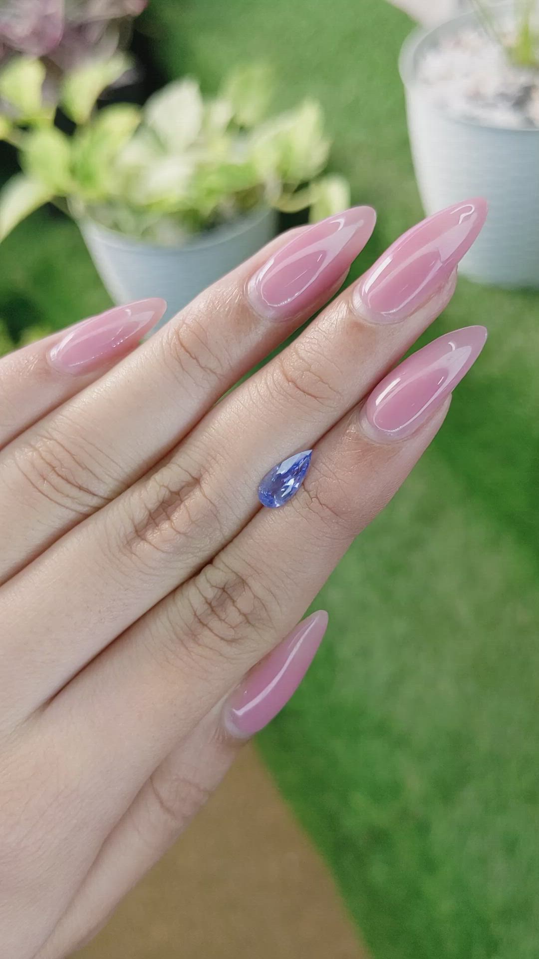 1.10 Ct. Blue Sapphire from Ceylon (Sri Lanka) Size Video