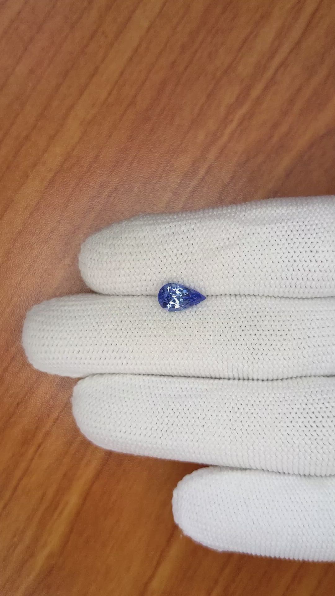 1.47 Ct. Blue Sapphire from Ceylon (Sri Lanka) Size Video