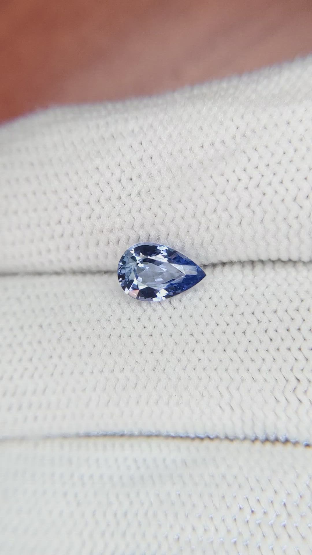 0.98 Ct. Blue Sapphire from Ceylon (Sri Lanka) Size Video