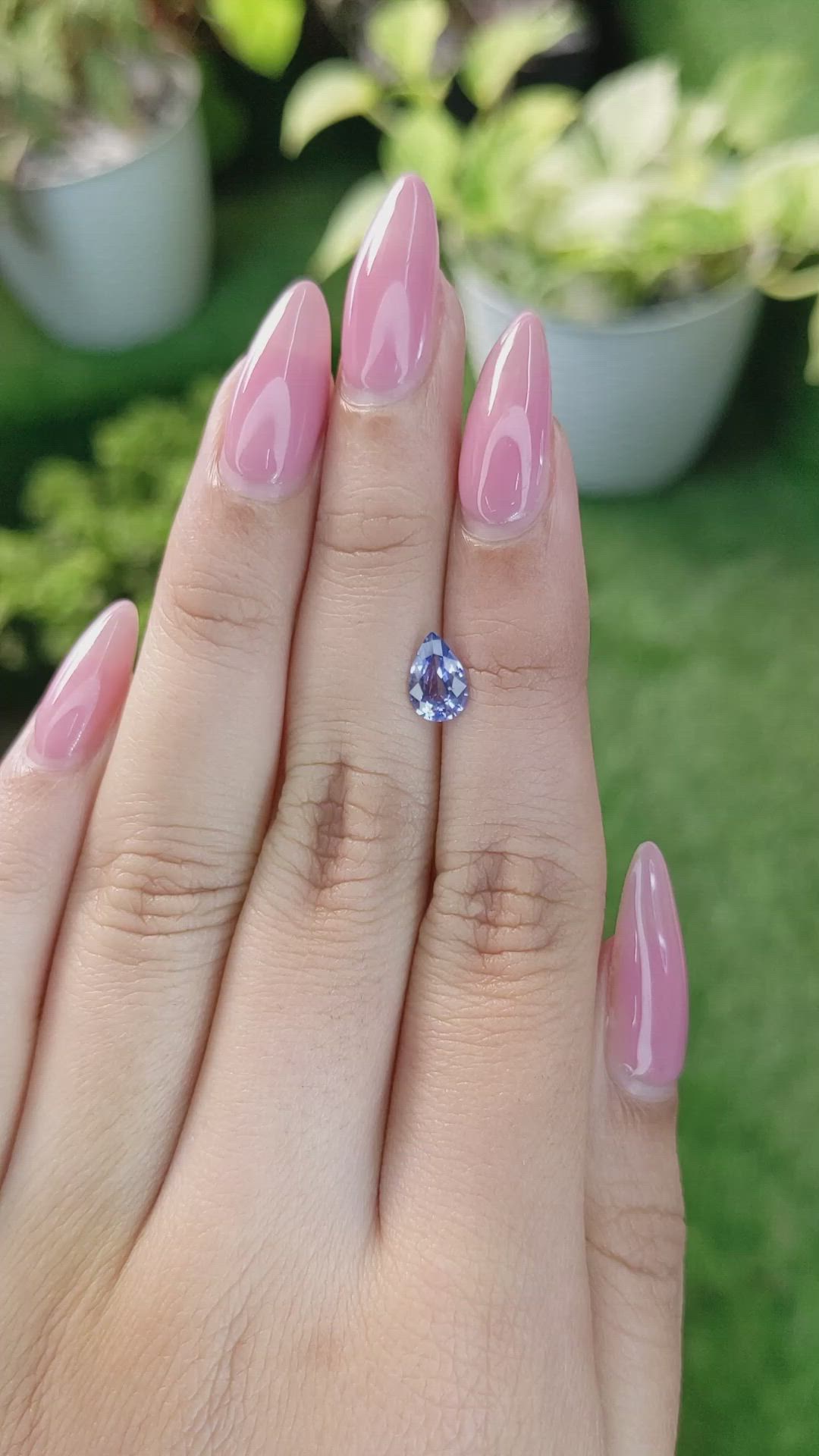 0.98 Ct. Blue Sapphire from Ceylon (Sri Lanka) Size Video