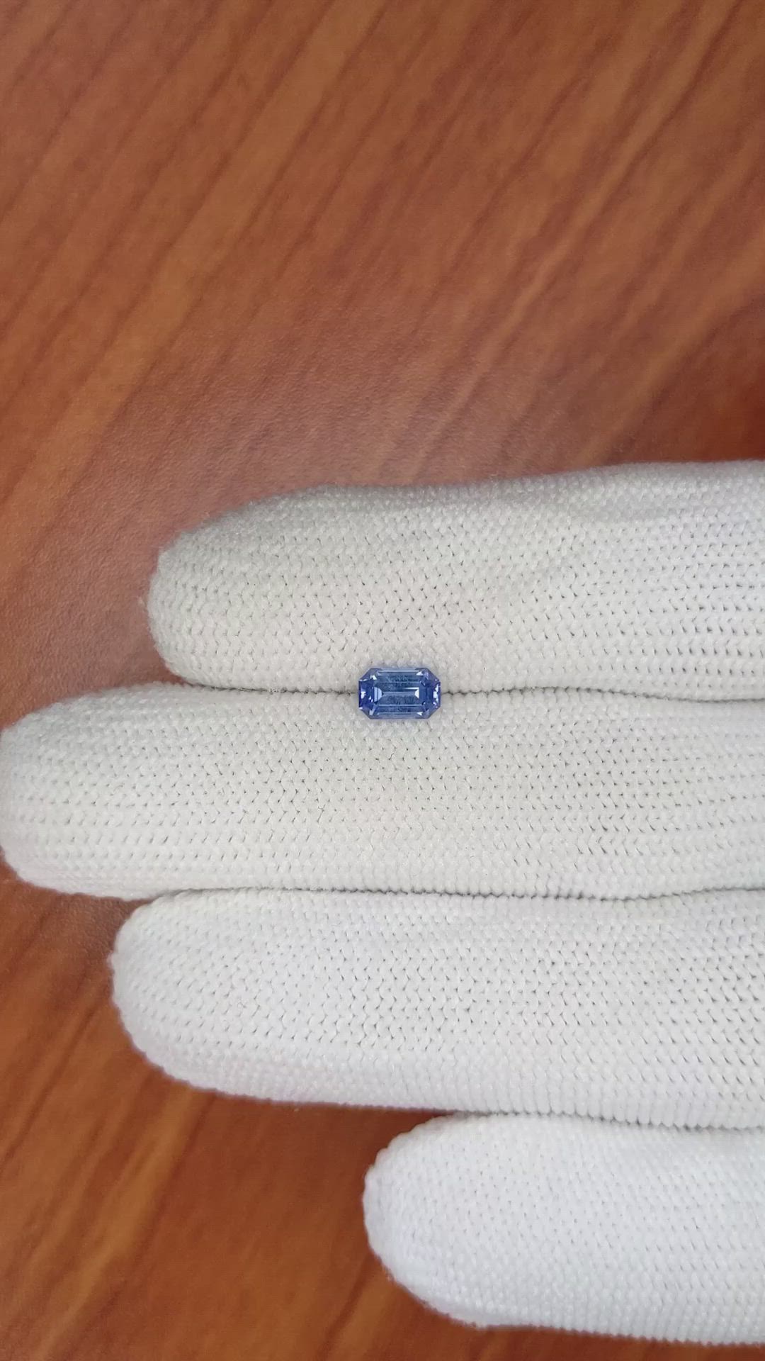 0.74 Ct. Blue Sapphire from Ceylon (Sri Lanka) Size Video
