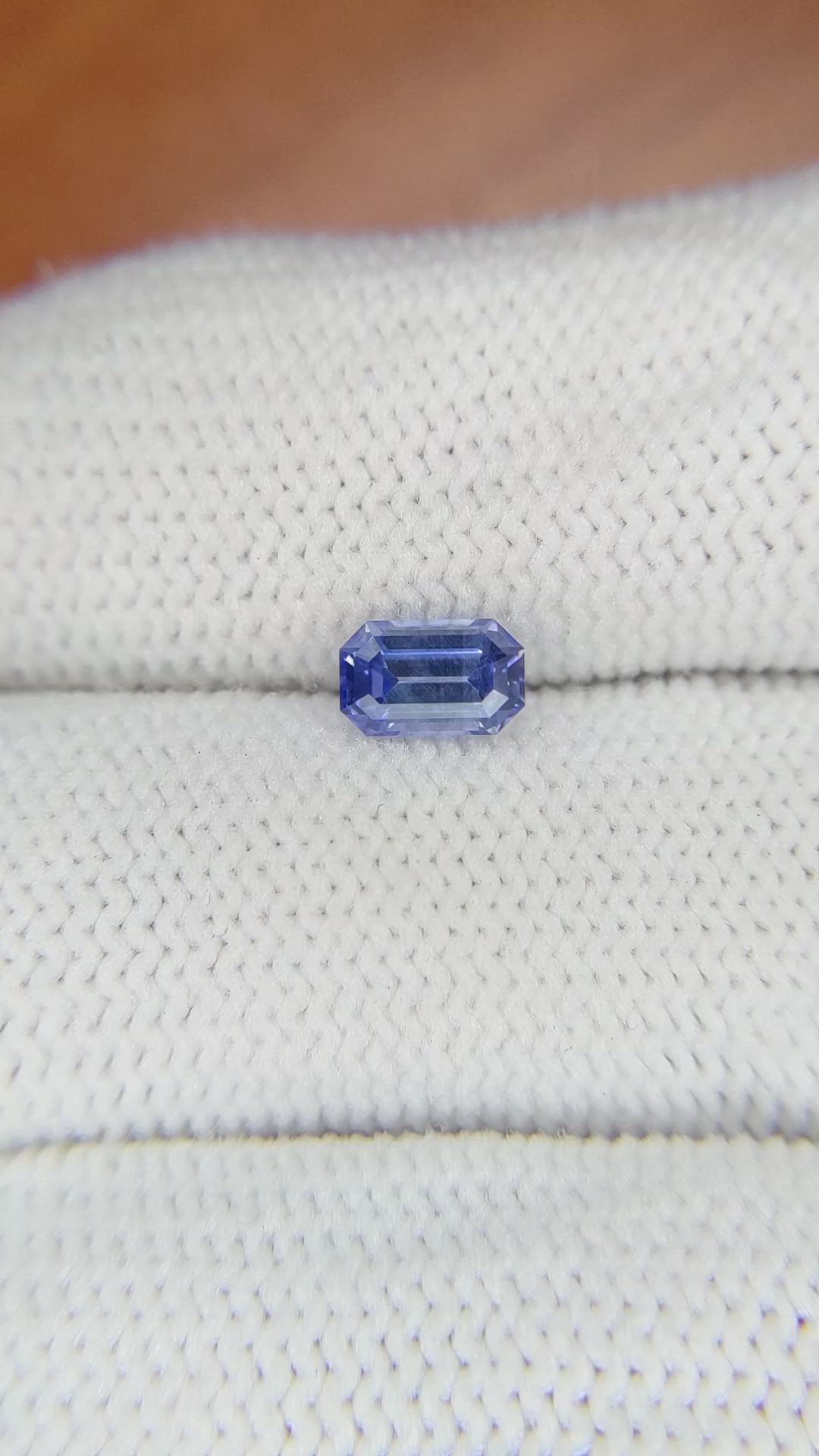 0.74 Ct. Blue Sapphire from Ceylon (Sri Lanka) Size Video