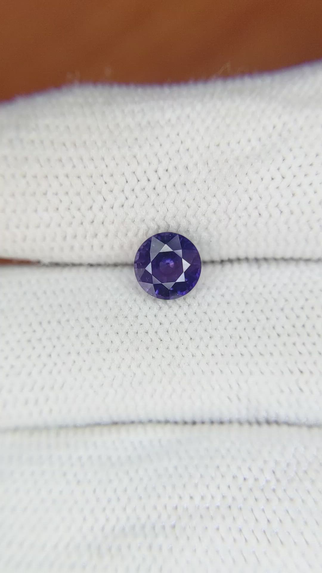 1.28 Ct. Violet Sapphire from Ceylon (Sri Lanka) Size Video