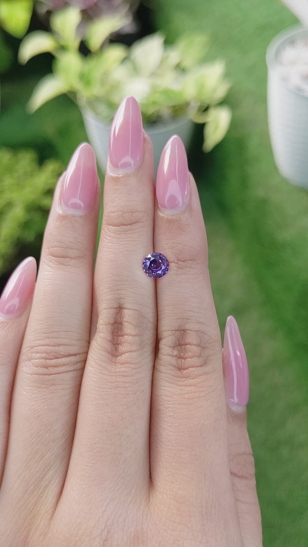 1.14 Ct. Bi Color Sapphire from Ceylon (Sri Lanka) Size Video