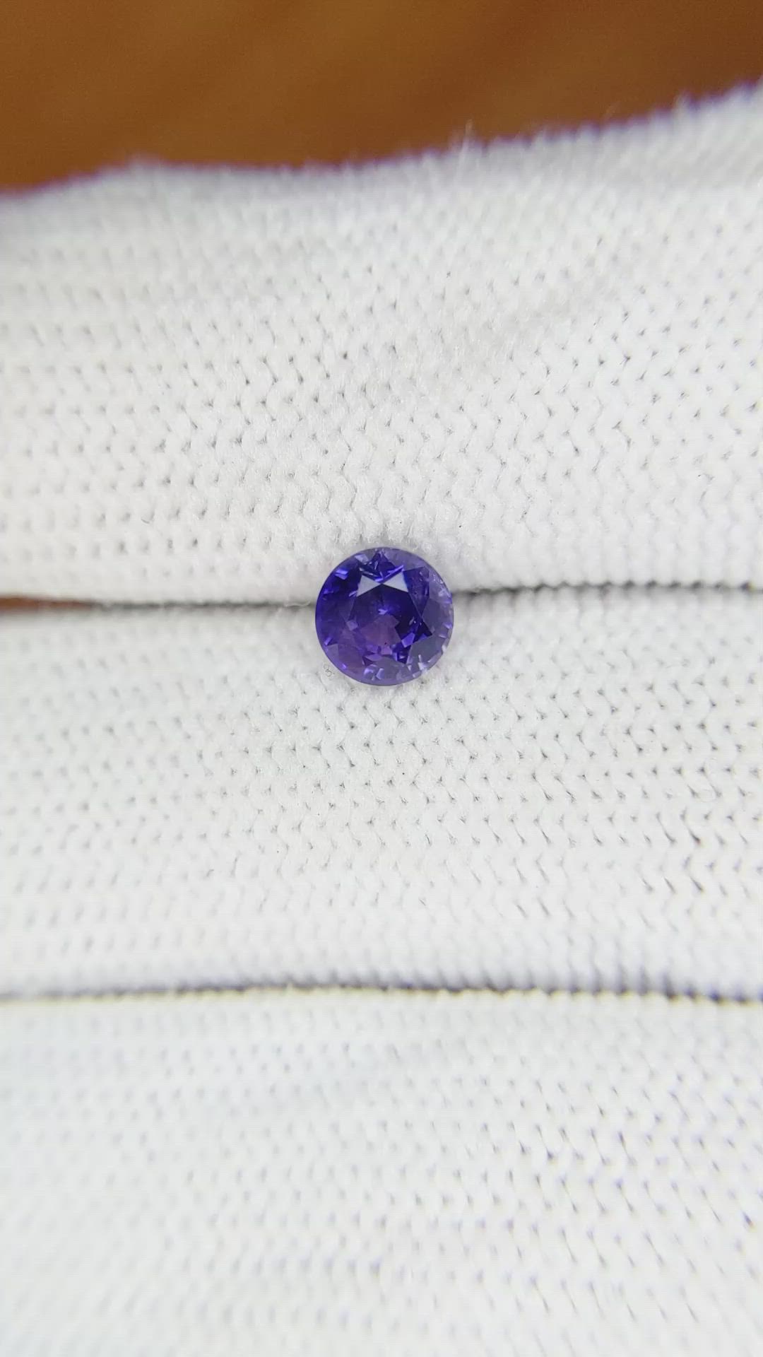 0.89 Ct. Violet Sapphire from Ceylon (Sri Lanka) Size Video