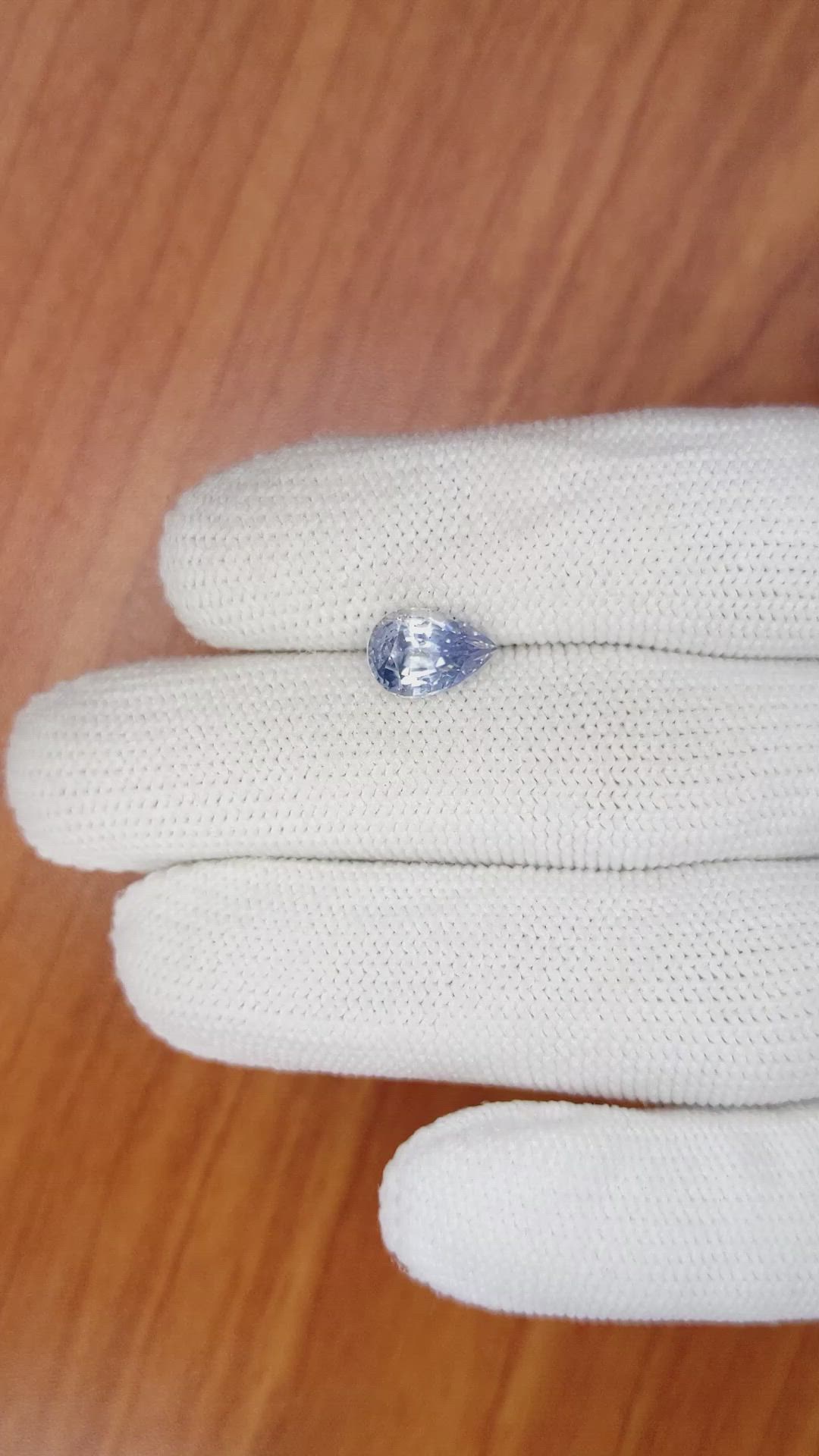 2.46 Ct. Bi Color Sapphire from Ceylon (Sri Lanka) Size Video