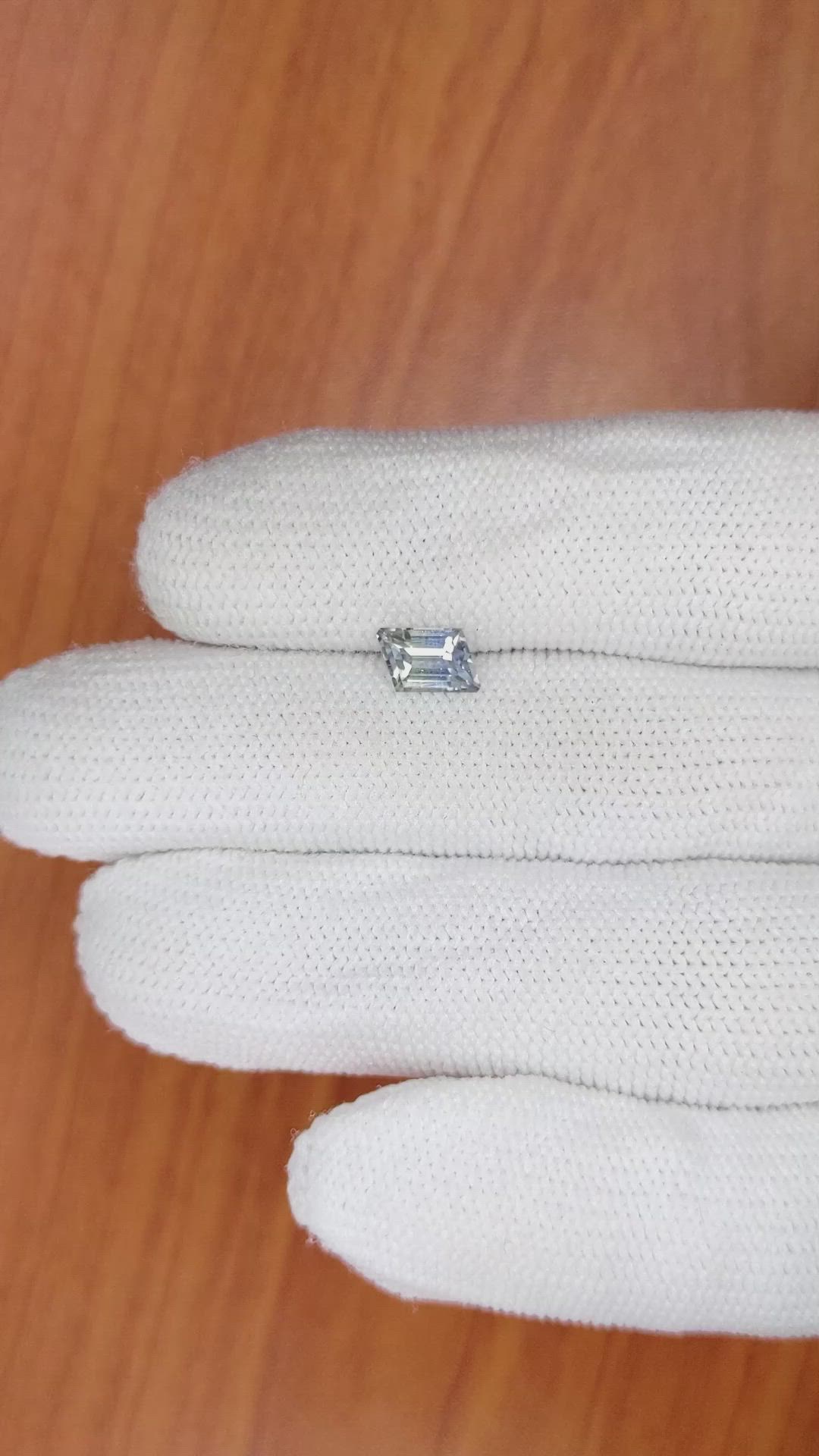 1.04 Ct. Bi Color Sapphire from Ceylon (Sri Lanka) Size Video