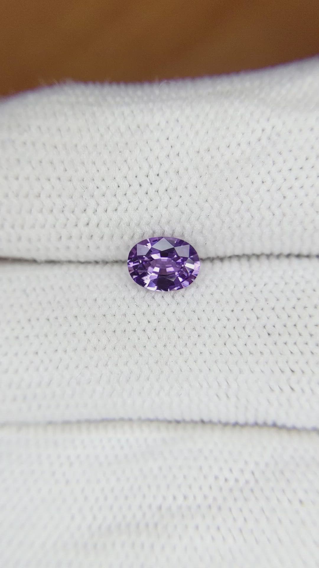 0.80 Ct. Purple Sapphire from Ceylon (Sri Lanka) Size Video