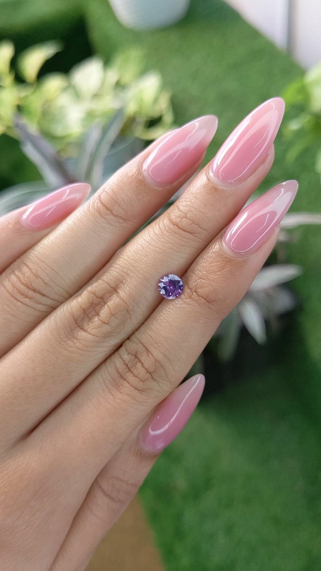 0.73 Ct. Bi Color Sapphire from Ceylon (Sri Lanka) Size Video