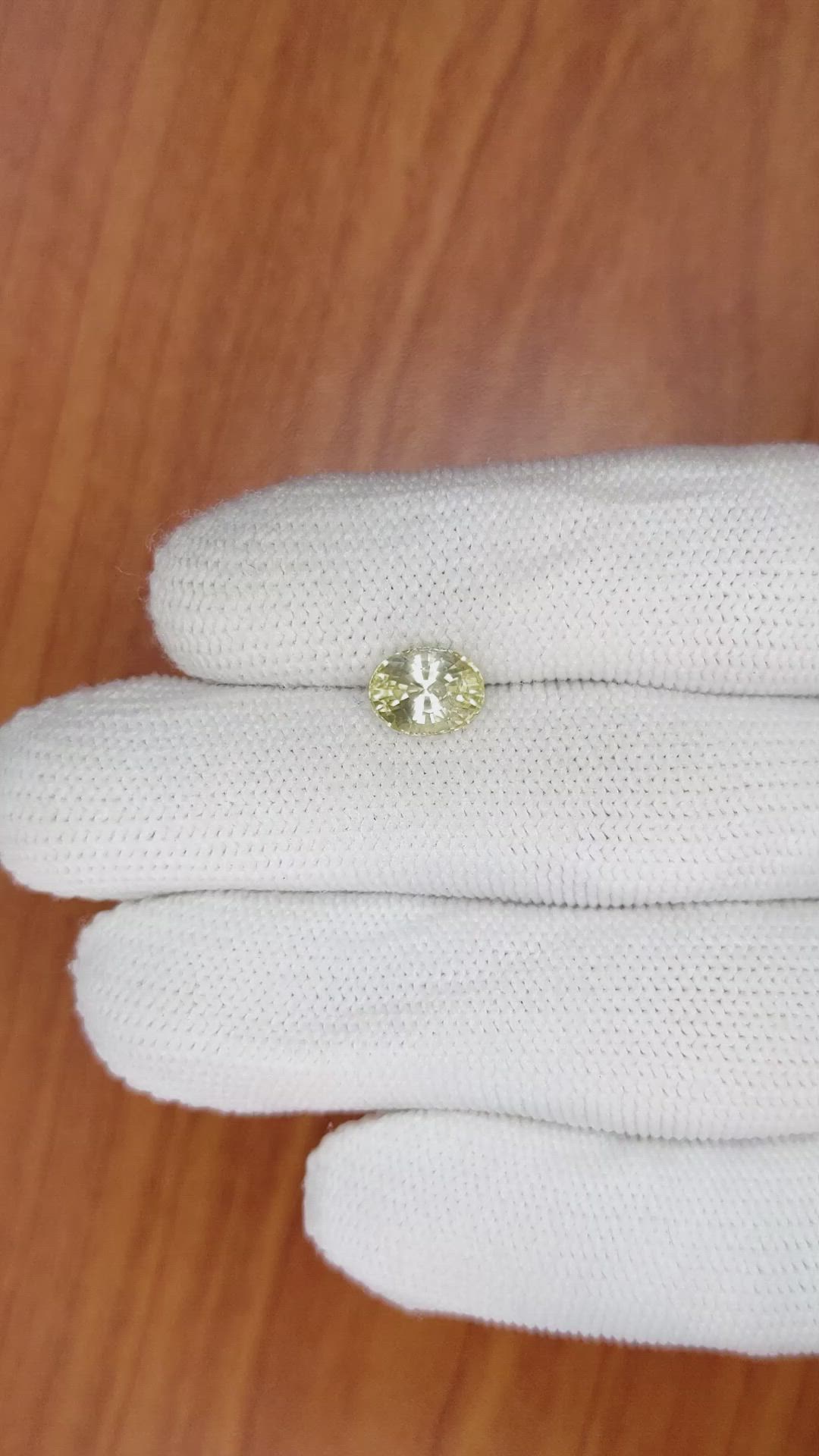 2.01 Ct. Yellow Sapphire from Ceylon (Sri Lanka) Size Video