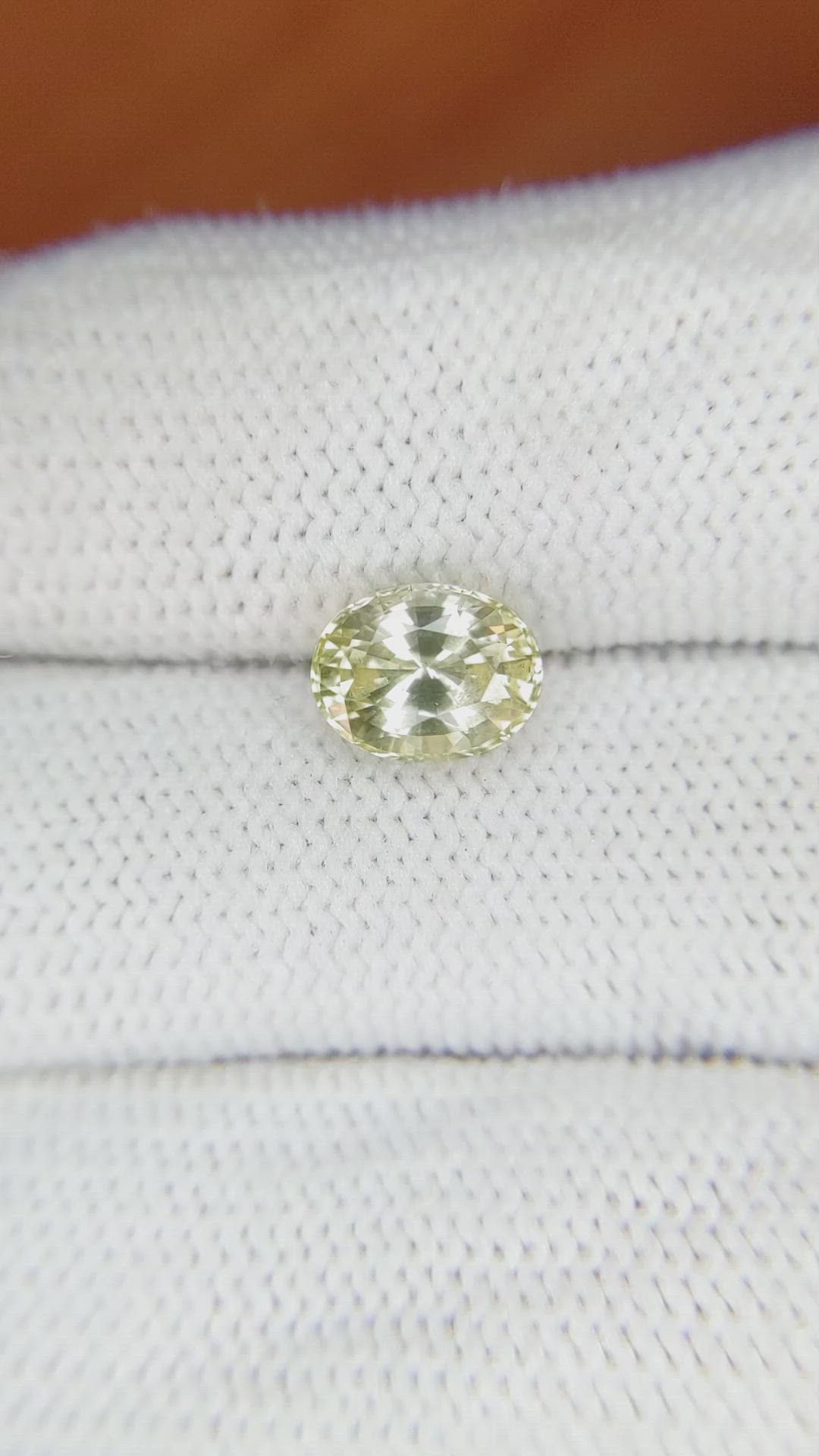 2.01 Ct. Yellow Sapphire from Ceylon (Sri Lanka) Size Video