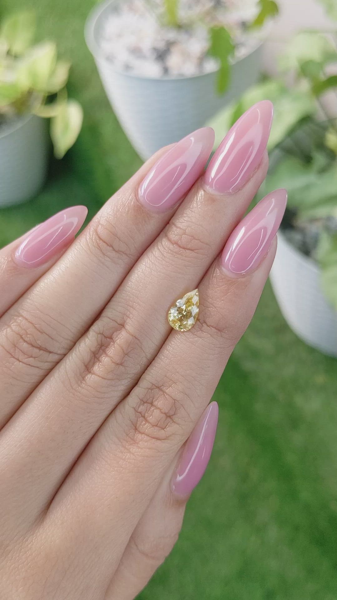 1.49 Ct. Yellow Sapphire from Ceylon (Sri Lanka) Size Video