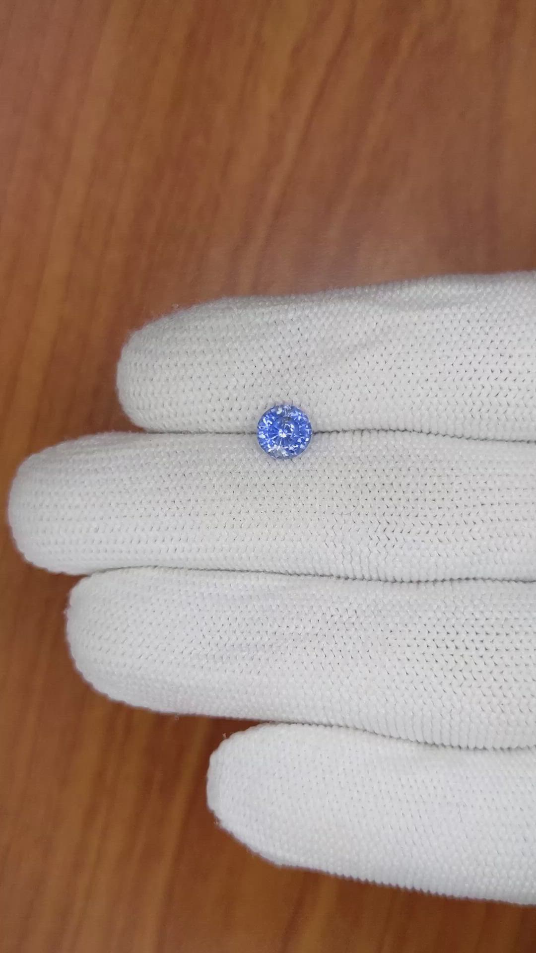 1.21 Ct. Blue Sapphire from Ceylon (Sri Lanka) Size Video