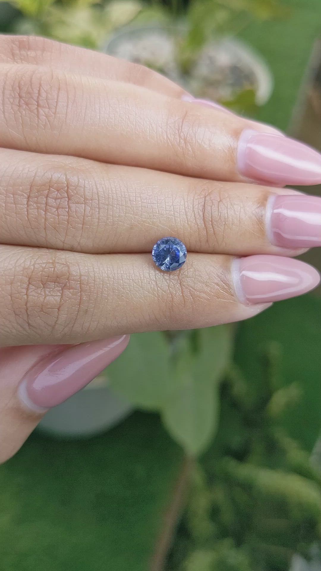 1.21 Ct. Blue Sapphire from Ceylon (Sri Lanka) Size Video