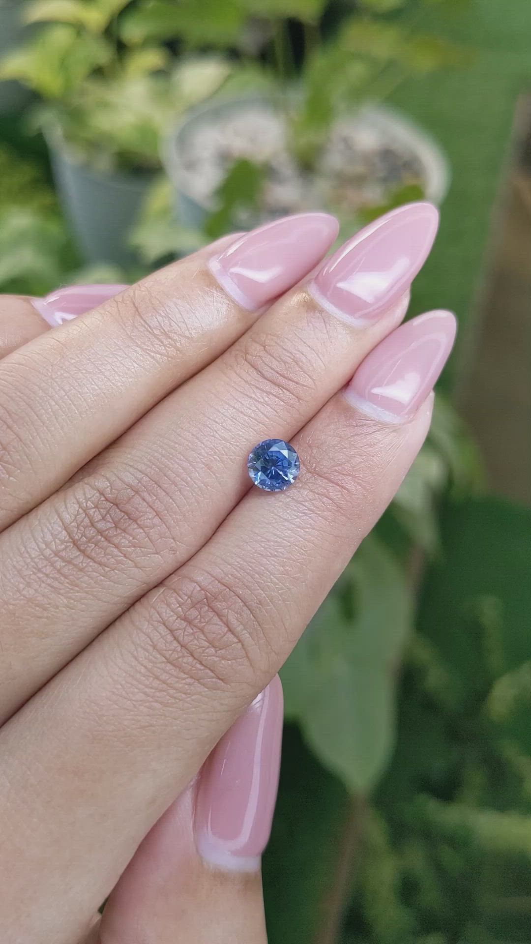 1.21 Ct. Blue Sapphire from Ceylon (Sri Lanka) Size Video