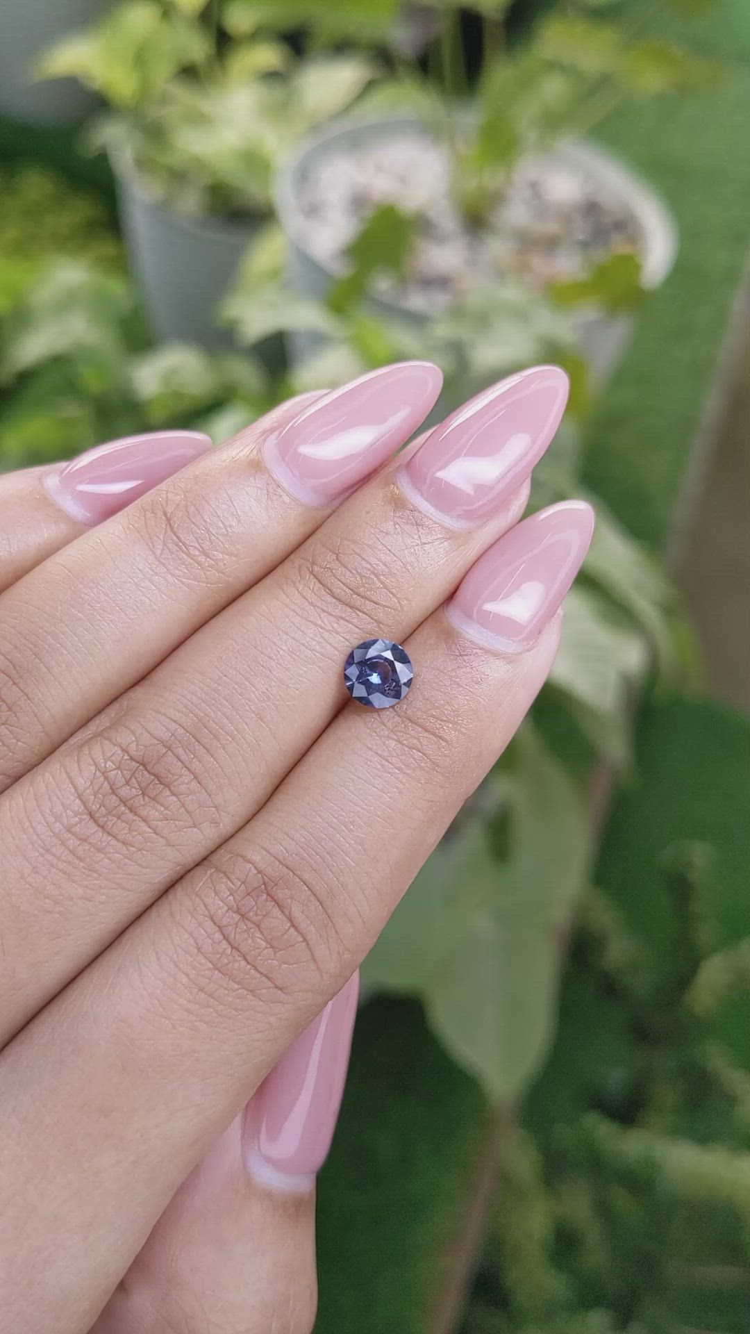 0.91 Ct. Blue Sapphire from Ceylon (Sri Lanka) Size Video