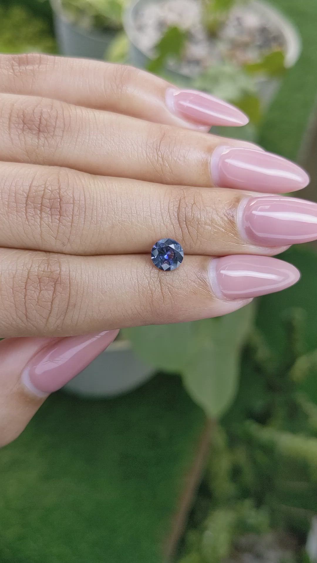 0.91 Ct. Blue Sapphire from Ceylon (Sri Lanka) Size Video