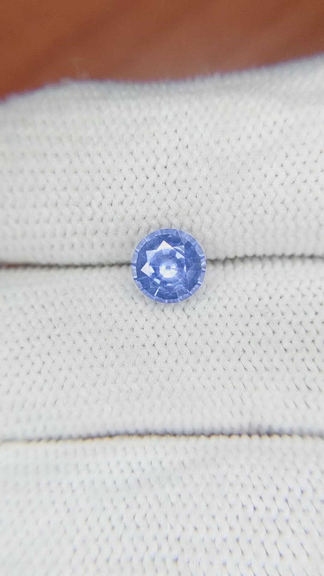 1.35 Ct. Blue Sapphire from Ceylon (Sri Lanka) Size Video