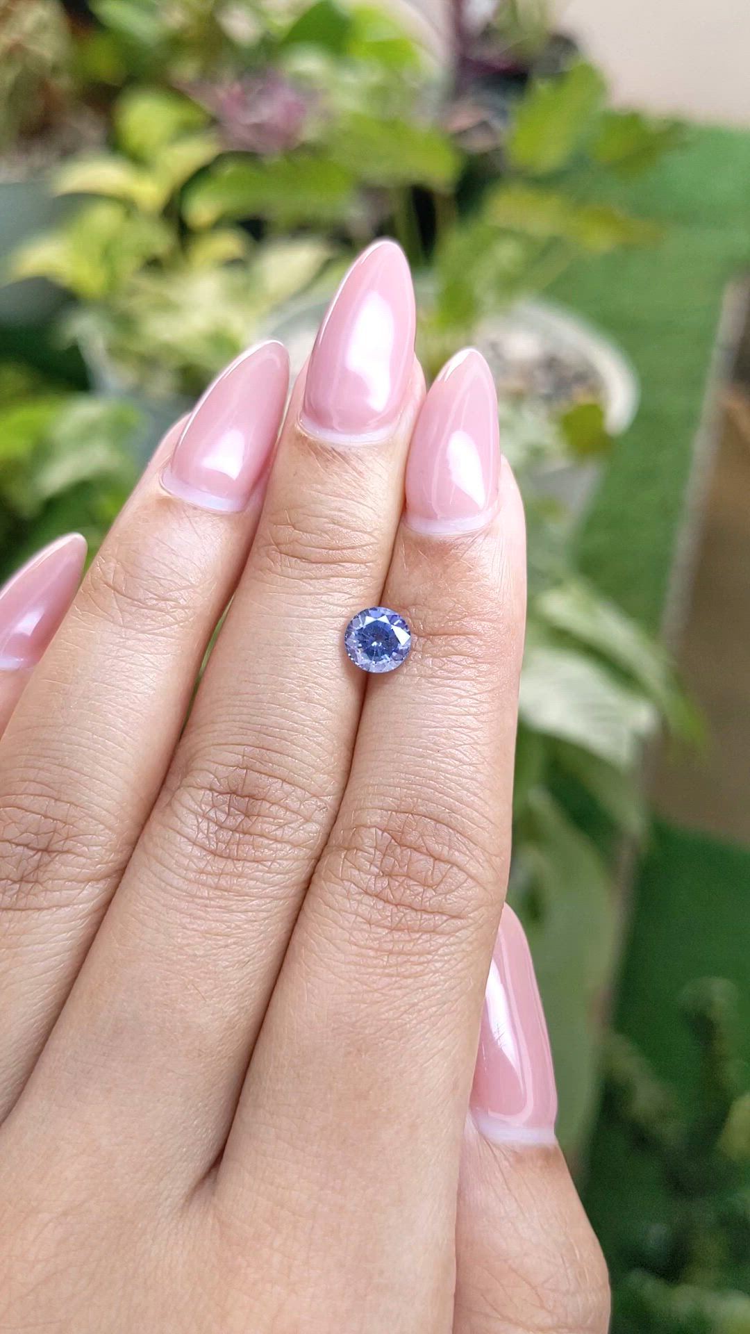 1.11 Ct. Blue Sapphire from Ceylon (Sri Lanka) Size Video