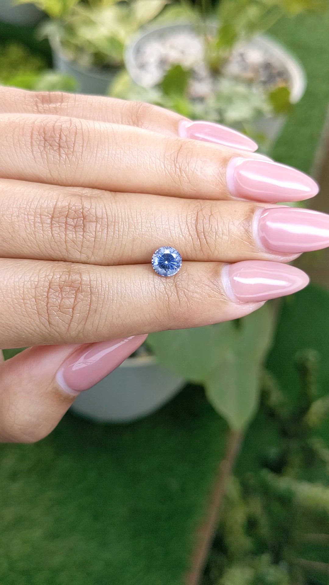 1.11 Ct. Blue Sapphire from Ceylon (Sri Lanka) Size Video