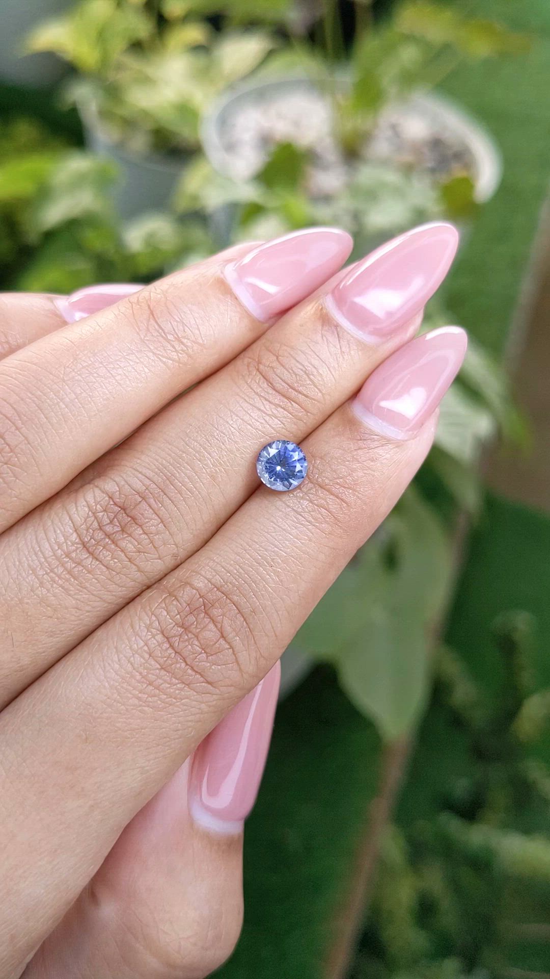 1.11 Ct. Blue Sapphire from Ceylon (Sri Lanka) Size Video