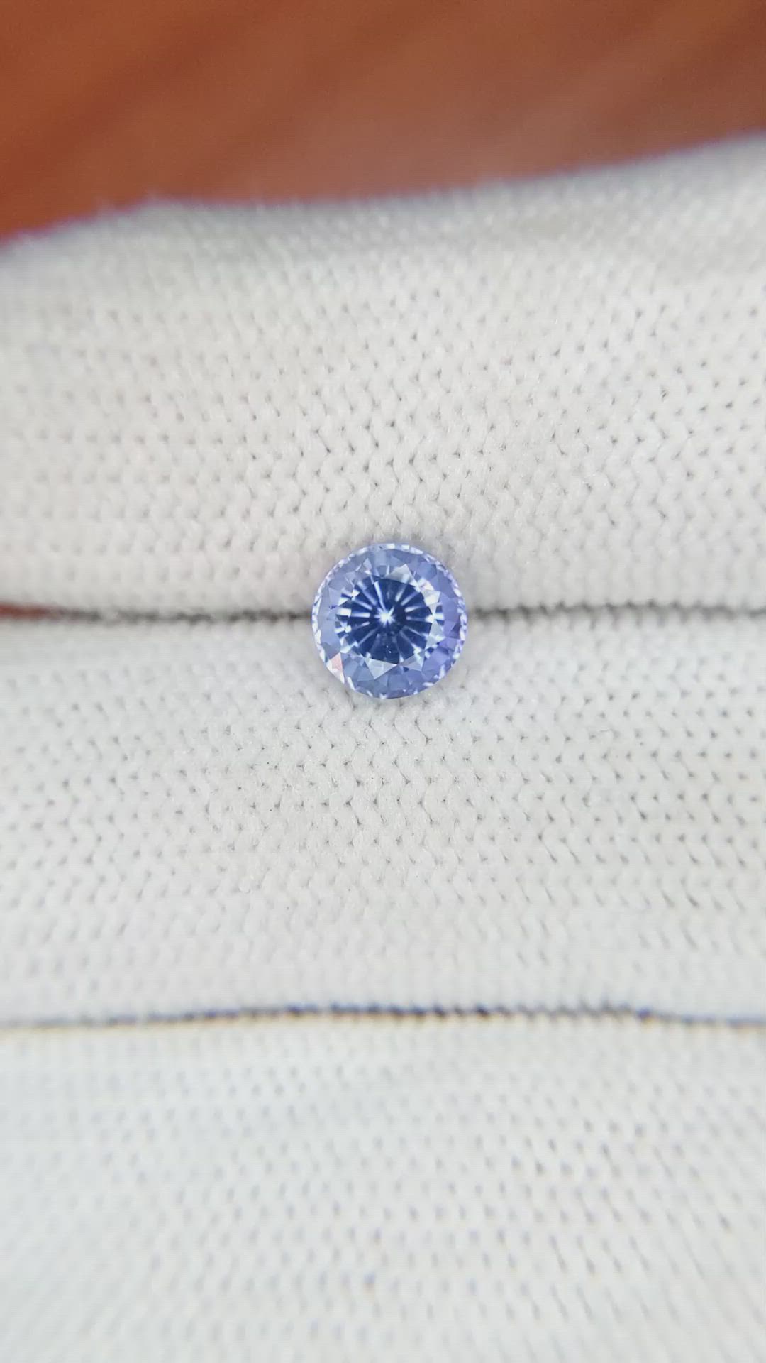 1.11 Ct. Blue Sapphire from Ceylon (Sri Lanka) Size Video