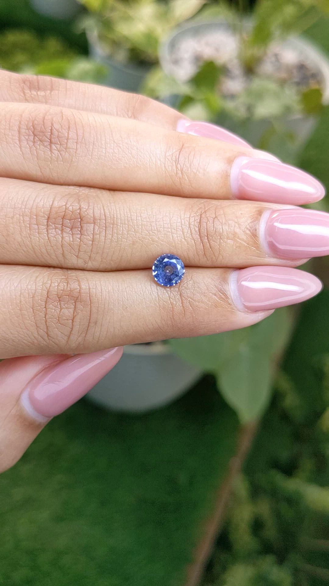 1.08 Ct. Blue Sapphire from Ceylon (Sri Lanka) Size Video