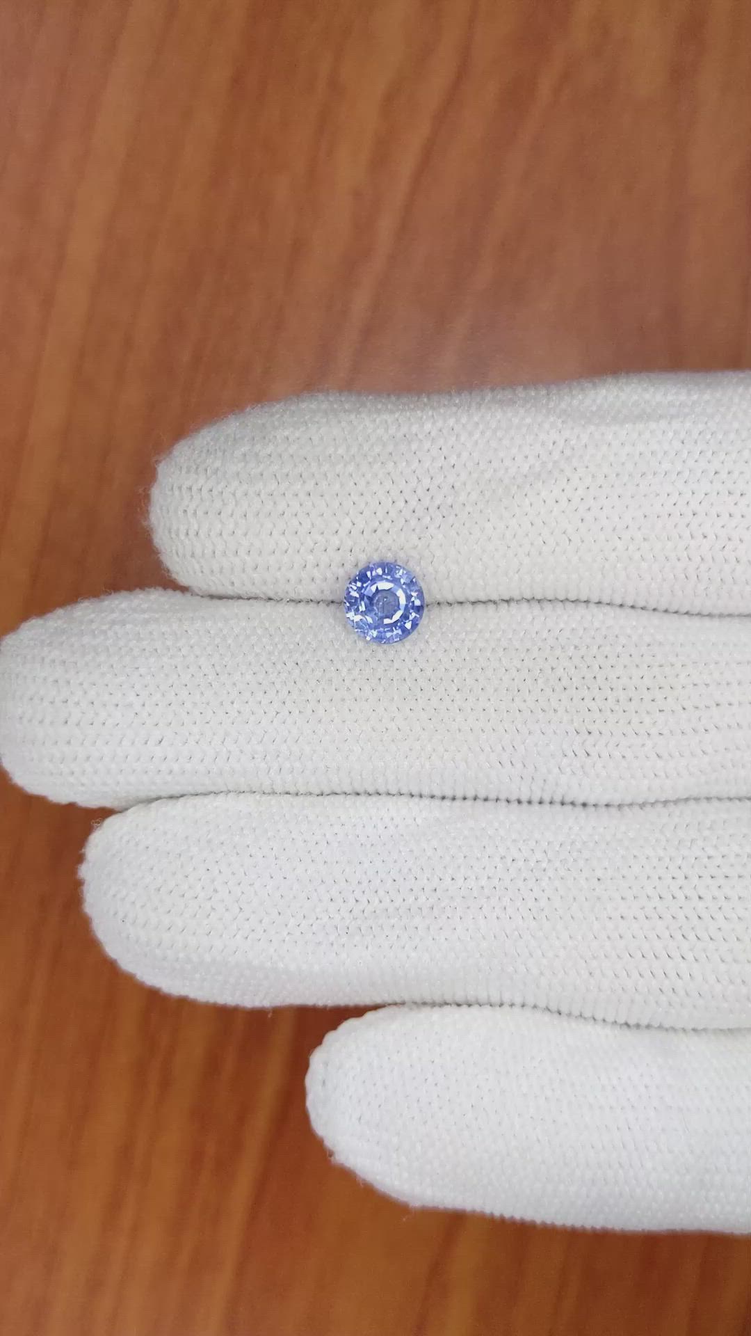 1.08 Ct. Blue Sapphire from Ceylon (Sri Lanka) Size Video