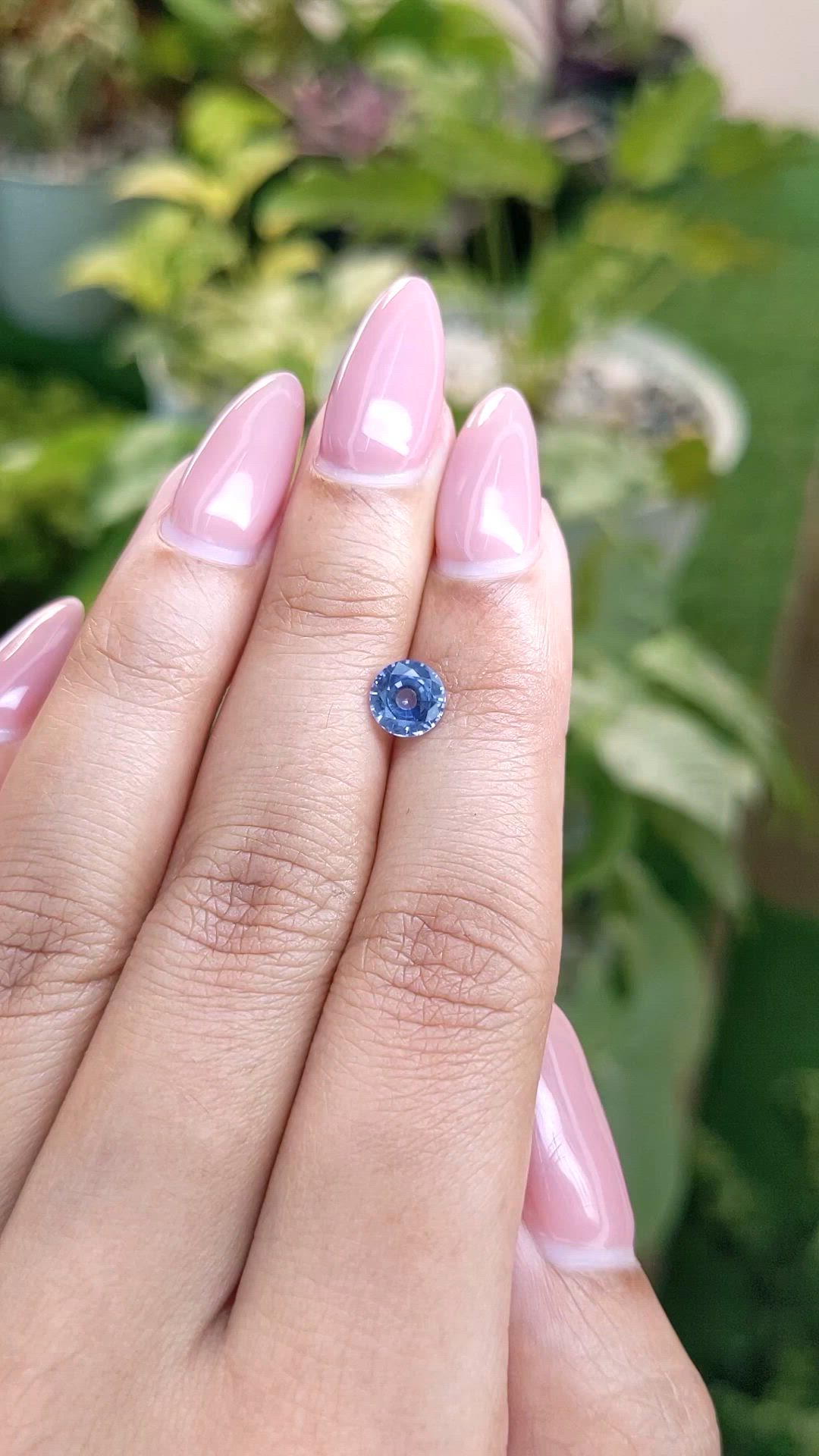 1.08 Ct. Blue Sapphire from Ceylon (Sri Lanka) Size Video