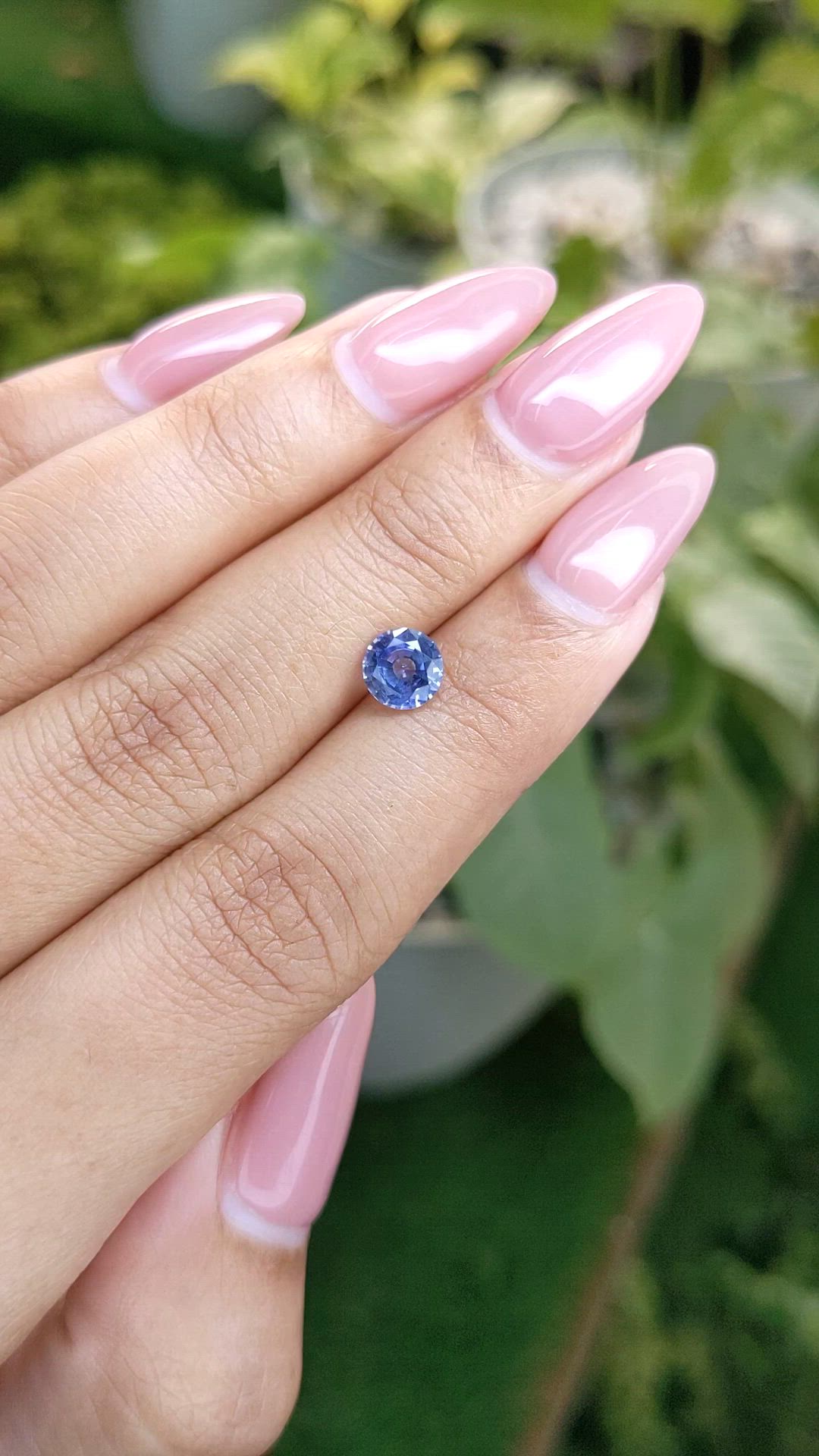 1.08 Ct. Blue Sapphire from Ceylon (Sri Lanka) Size Video