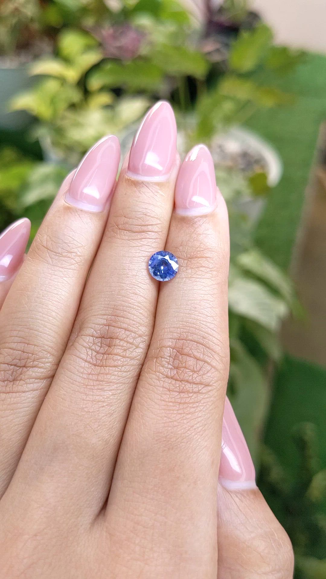 1.04 Ct. Blue Sapphire from Ceylon (Sri Lanka) Size Video