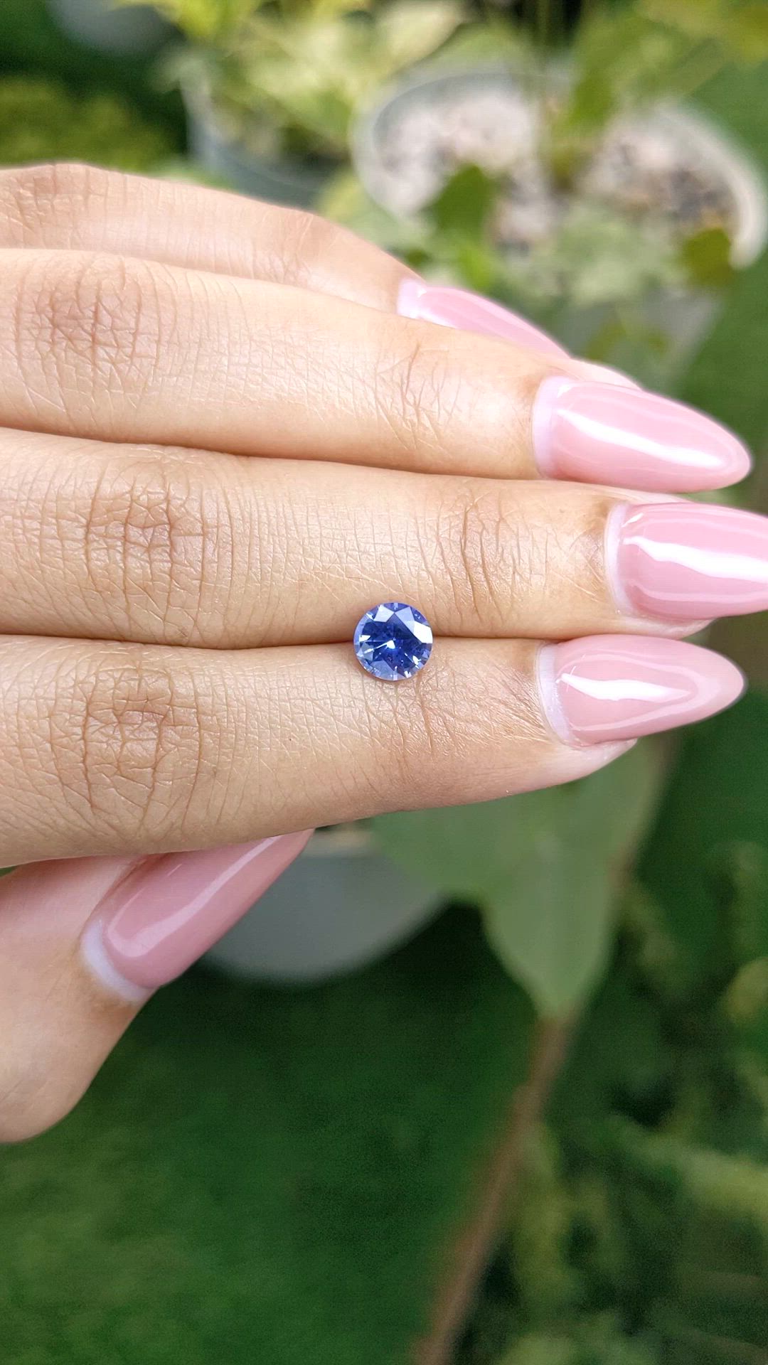 1.04 Ct. Blue Sapphire from Ceylon (Sri Lanka) Size Video