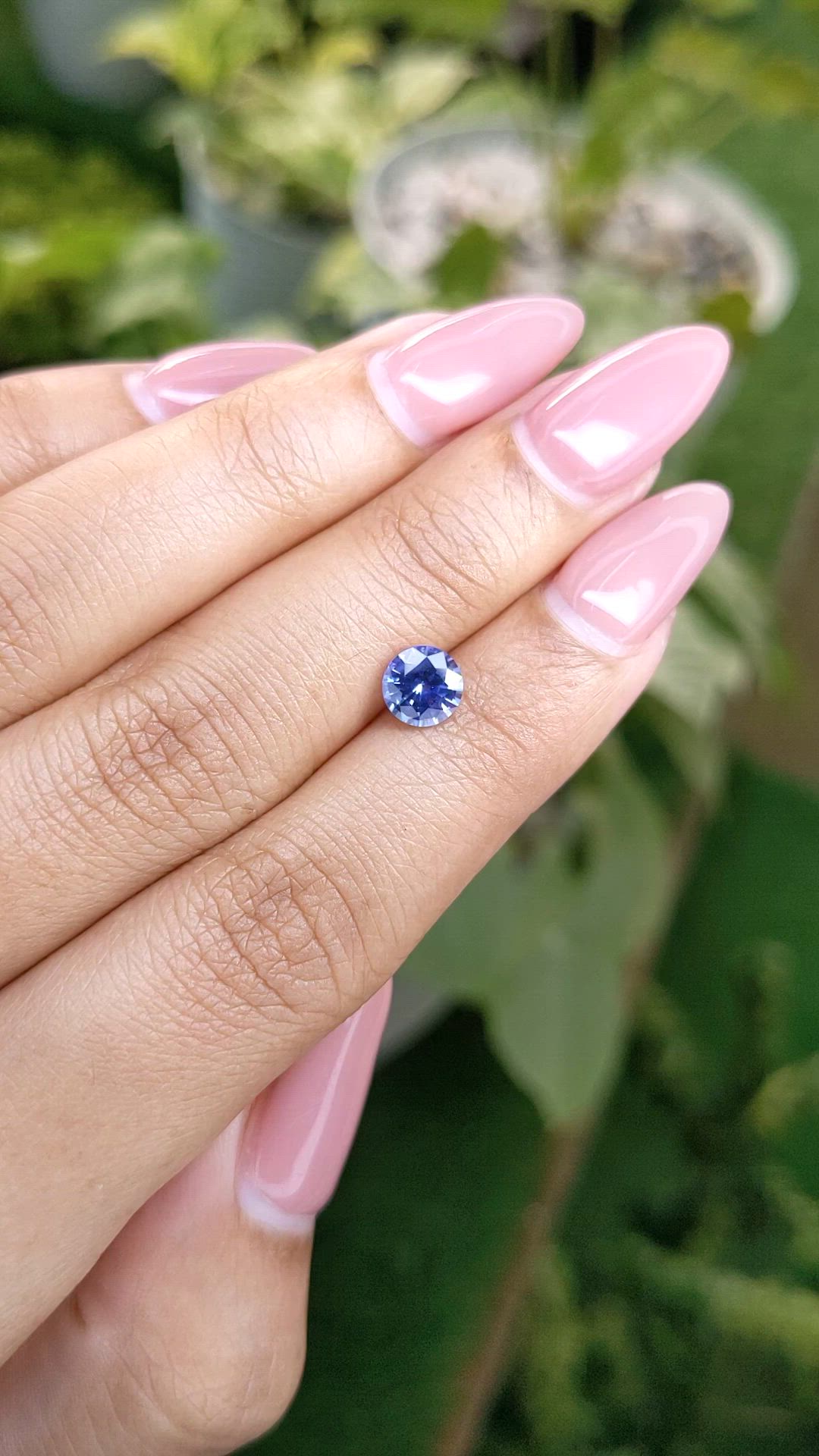 1.04 Ct. Blue Sapphire from Ceylon (Sri Lanka) Size Video