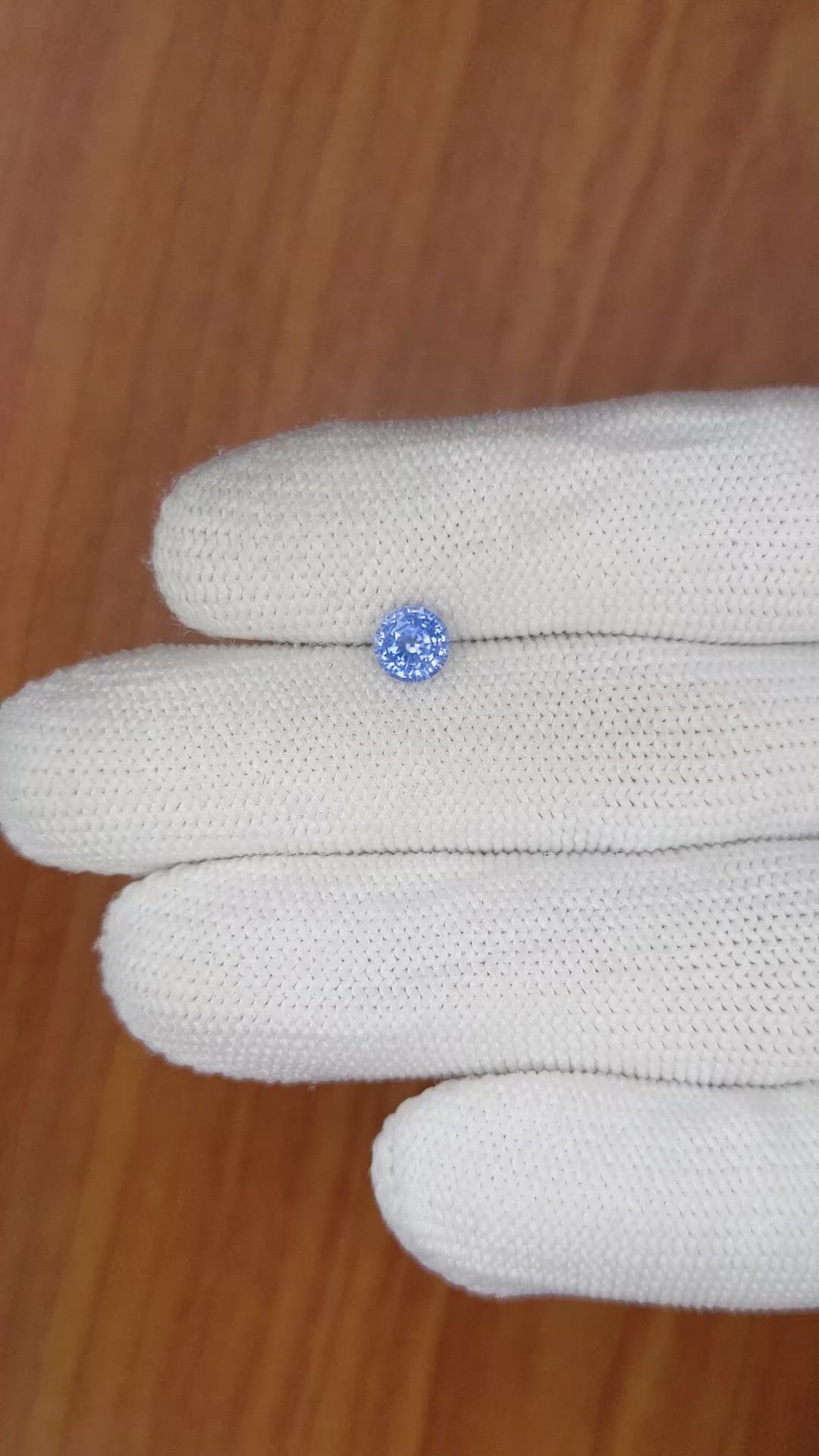 0.99 Ct. Blue Sapphire from Ceylon (Sri Lanka) Size Video