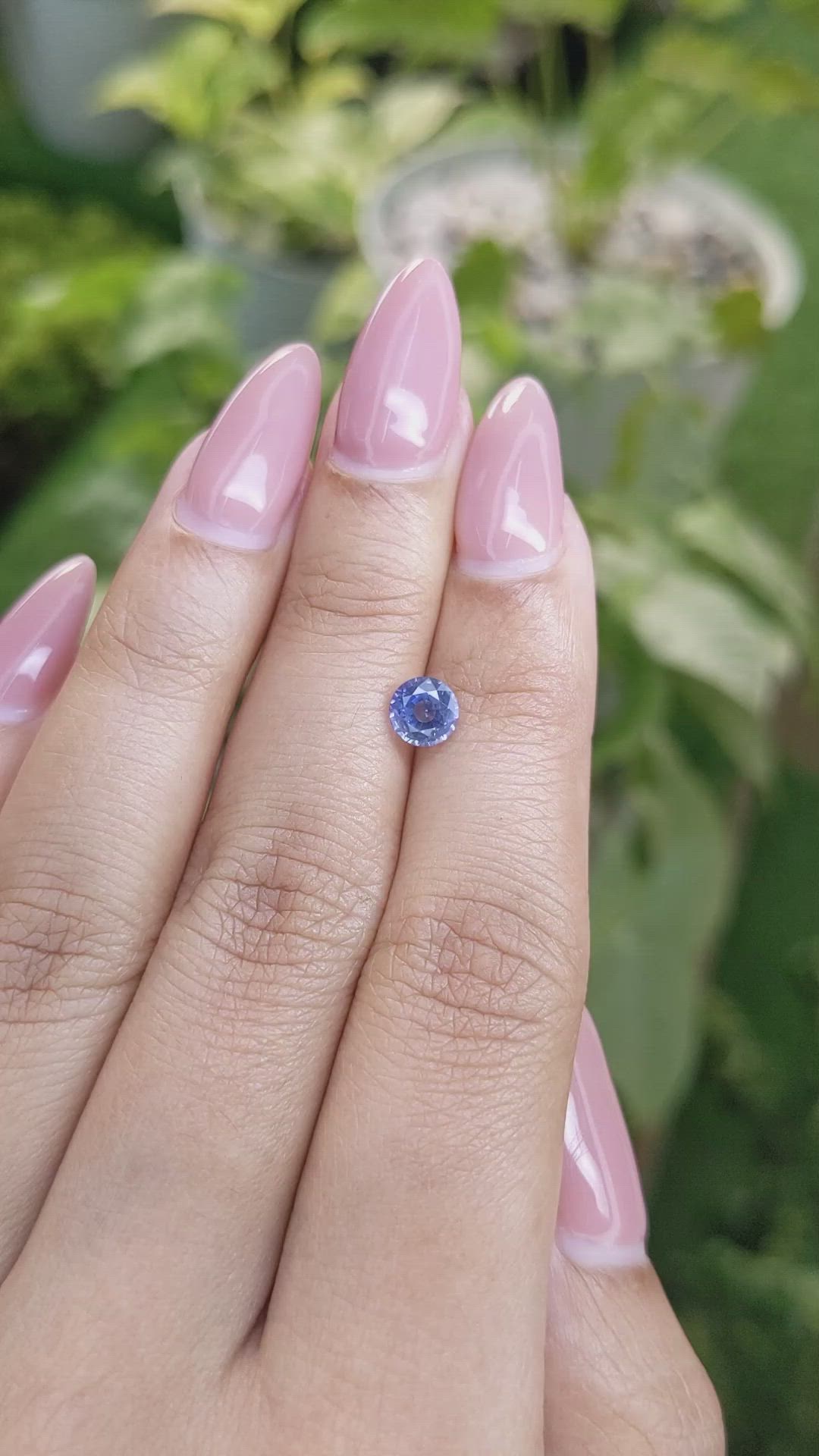 0.99 Ct. Blue Sapphire from Ceylon (Sri Lanka) Size Video