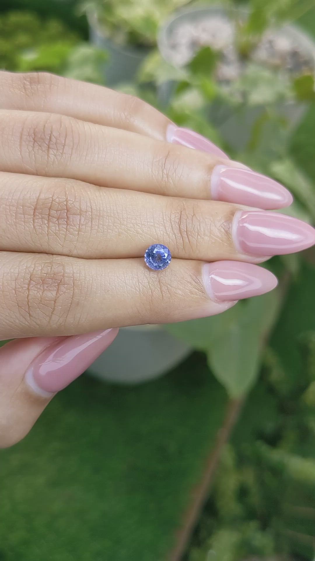 0.99 Ct. Blue Sapphire from Ceylon (Sri Lanka) Size Video