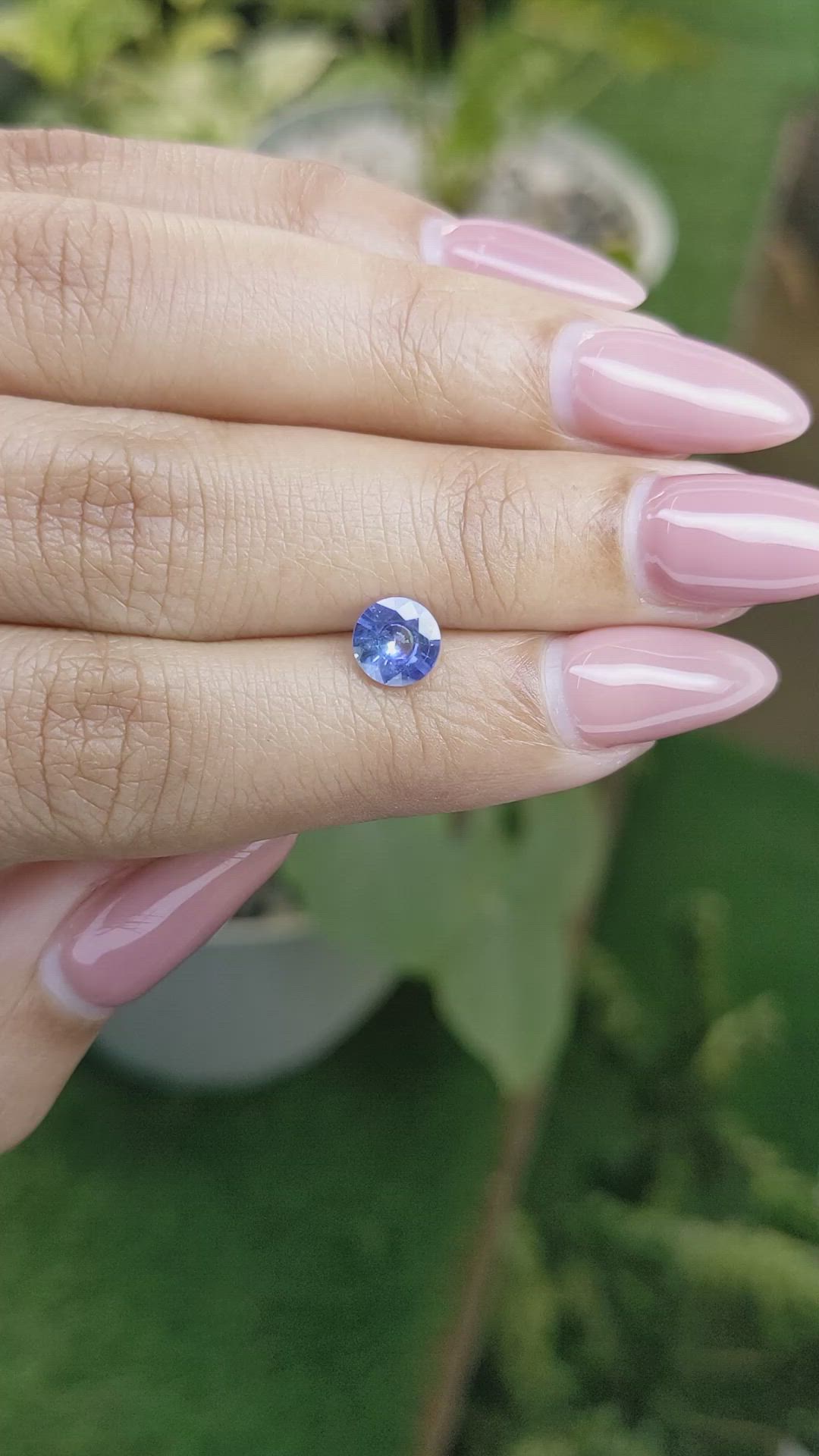 0.88 Ct. Blue Sapphire from Ceylon (Sri Lanka) Size Video