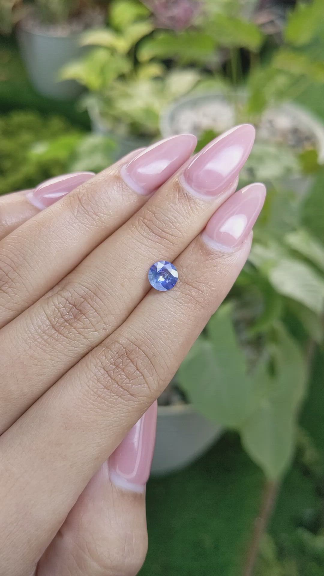 0.88 Ct. Blue Sapphire from Ceylon (Sri Lanka) Size Video